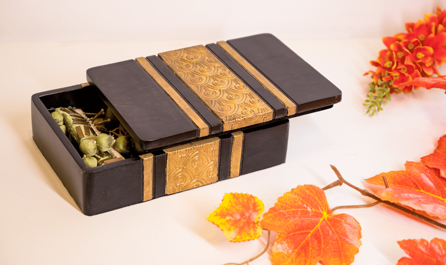     			Desginer Box With Metal Cladding