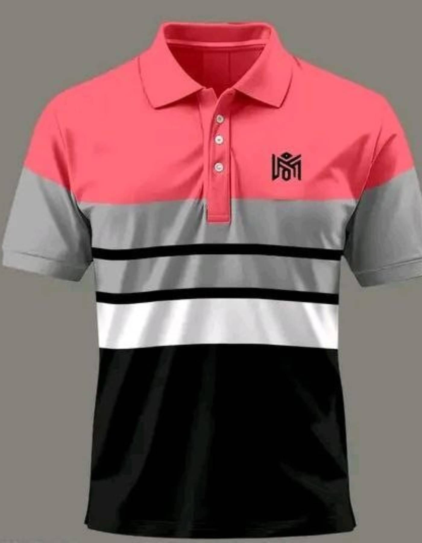     			Lynx ent Men Cotton Blend Regular Fit Solid Polo T Shirt ( Pink )