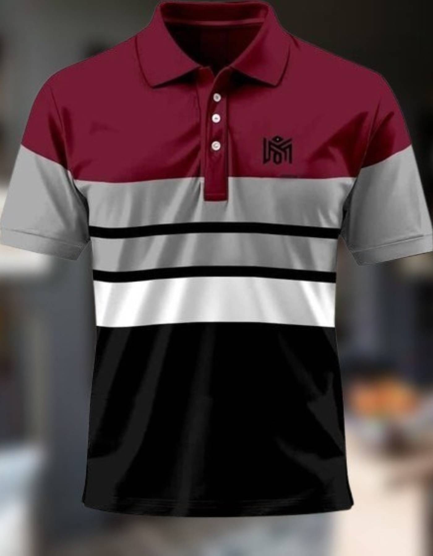     			Lynx ent Men Cotton Blend Regular Fit Solid Polo T Shirt ( Maroon )