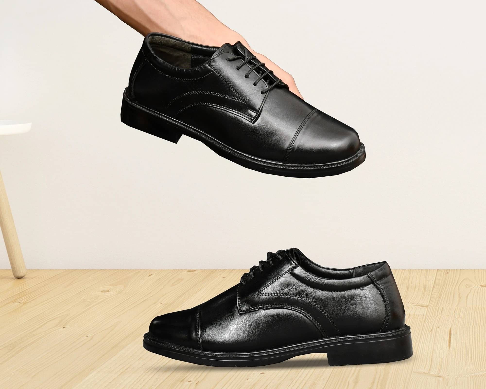     			OZJI Black Men's Mocassin Formal Shoes