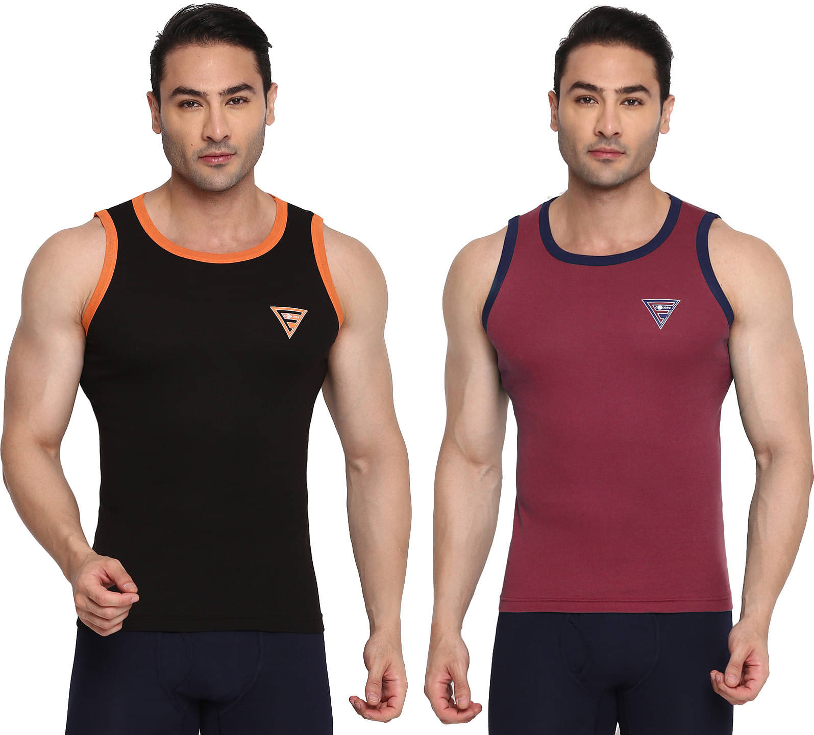 Rupa Frontline Pack of 2 Cotton Basic Vest For Men ( Multicolor ) Rupa Frontline Pack of 2 Cotton Basic Vest For Men ( Multicolor )
