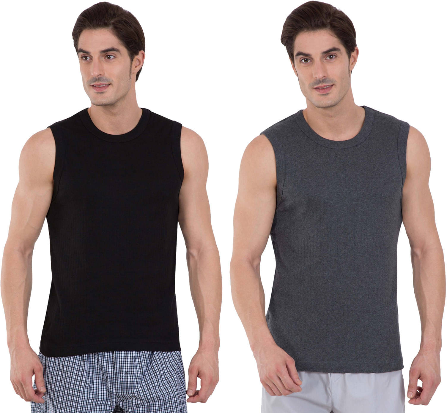 Rupa Frontline Pack of 2 Cotton Basic Vest For Men ( Multicolor ) Rupa Frontline Pack of 2 Cotton Basic Vest For Men ( Multicolor )