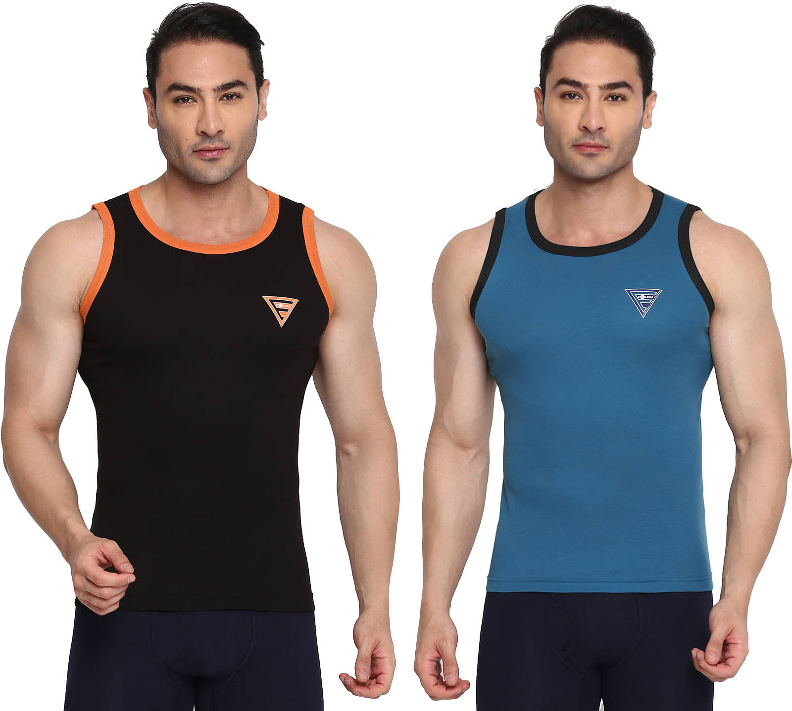 Rupa Frontline Pack of 2 Cotton Basic Vest For Men ( Multicolor ) Rupa Frontline Pack of 2 Cotton Basic Vest For Men ( Multicolor )