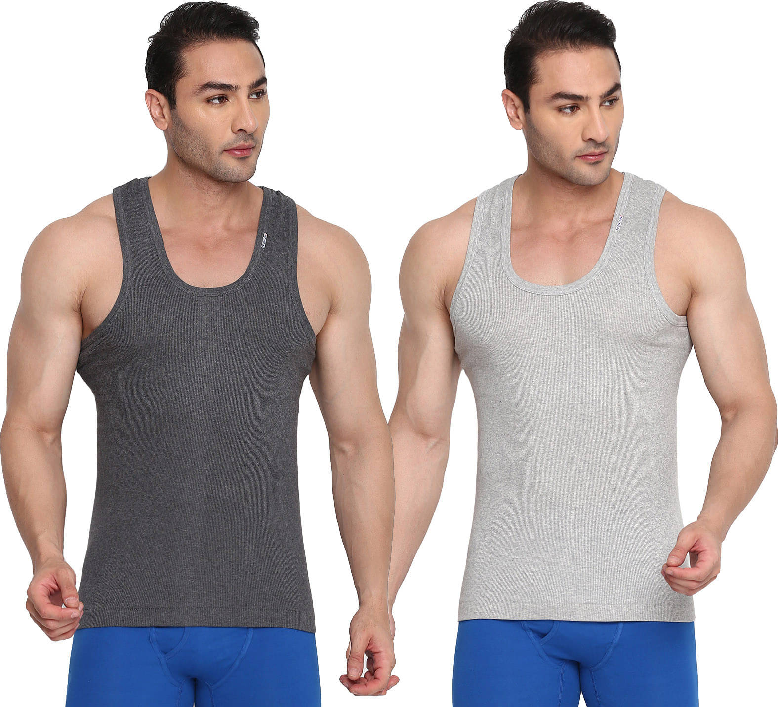 Rupa Frontline Pack of 2 Cotton Basic Vest For Men ( Multicolor ) Rupa Frontline Pack of 2 Cotton Basic Vest For Men ( Multicolor )