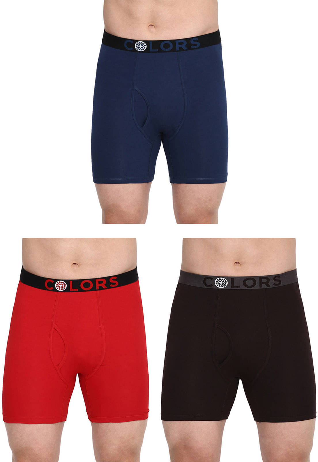     			Rupa Frontline Pack of 3 Cotton Trunks For Men's ( Multicolor )