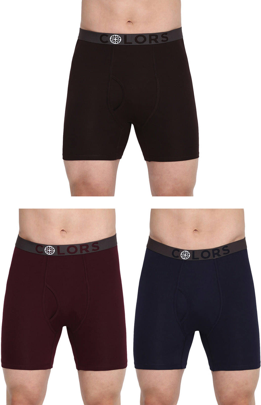     			Rupa Frontline Pack of 3 Cotton Trunks For Men's ( Multicolor )