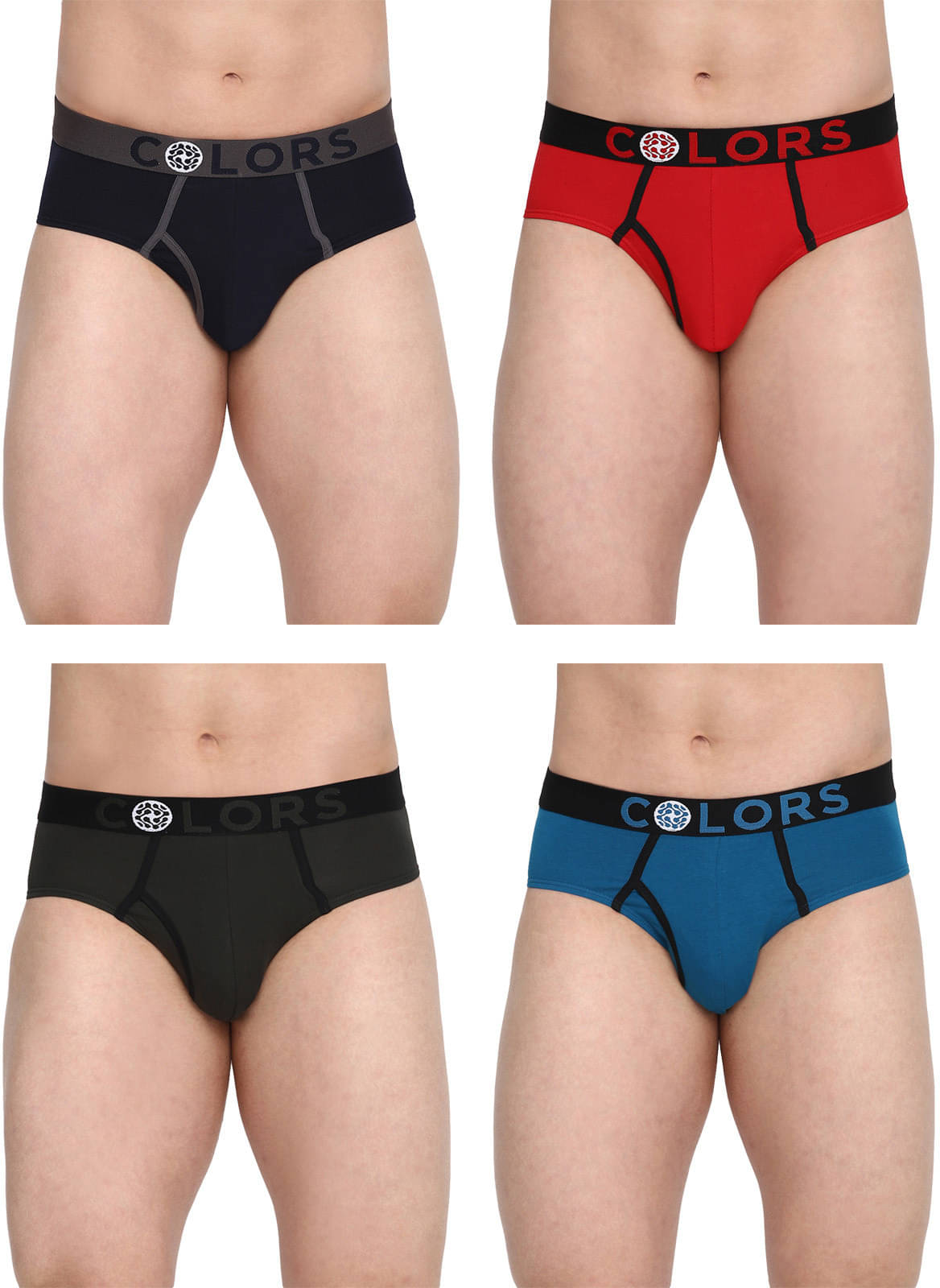     			Rupa Frontline Pack of 4 Cotton Briefs For Men's ( Multicolor )