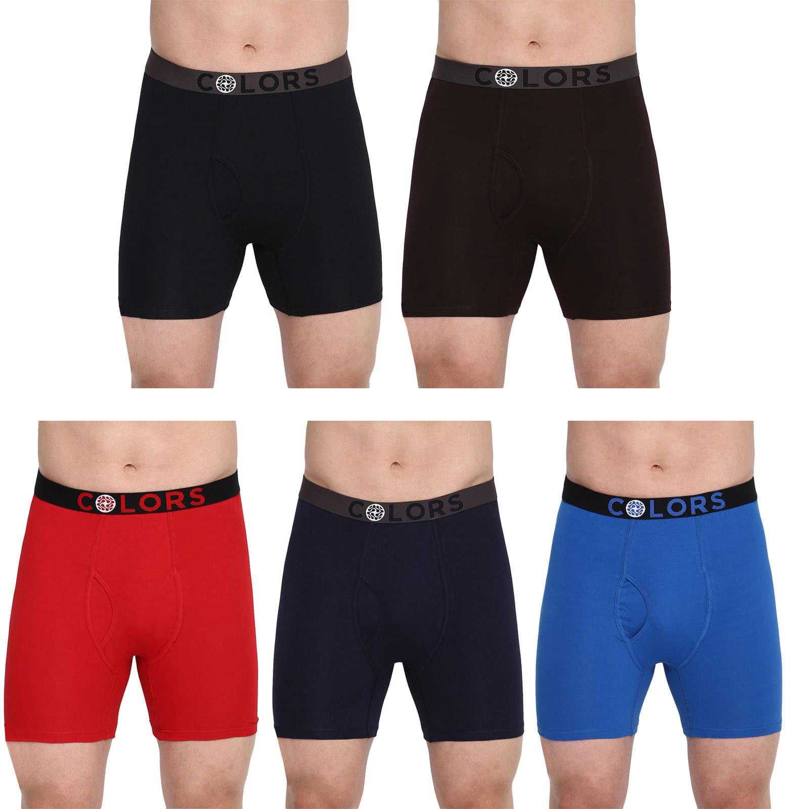     			Rupa Frontline Pack of 5 Cotton Trunks For Men's ( Multicolor )