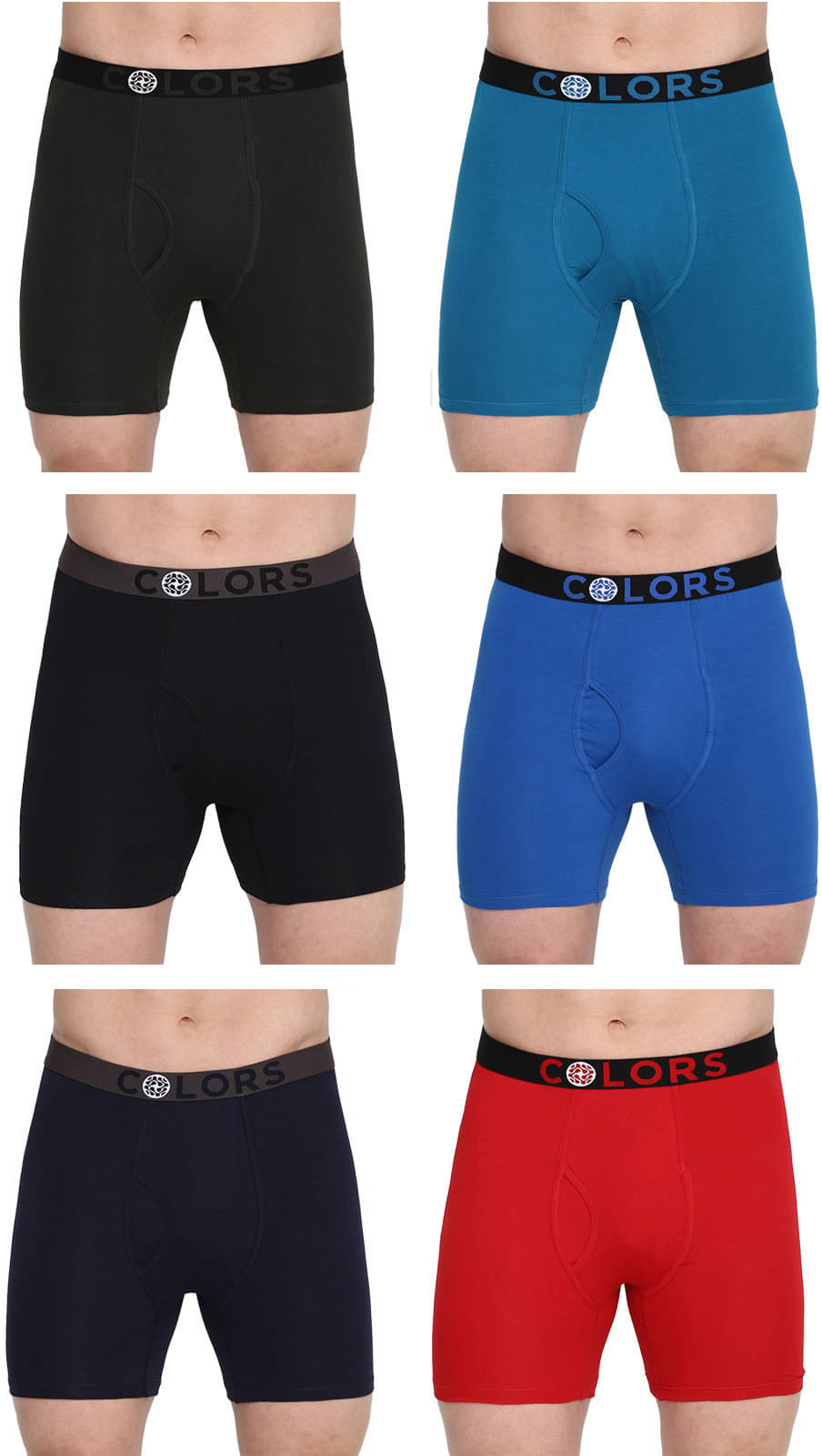     			Rupa Frontline Pack of 6 Cotton Trunks For Men's ( Multicolor )