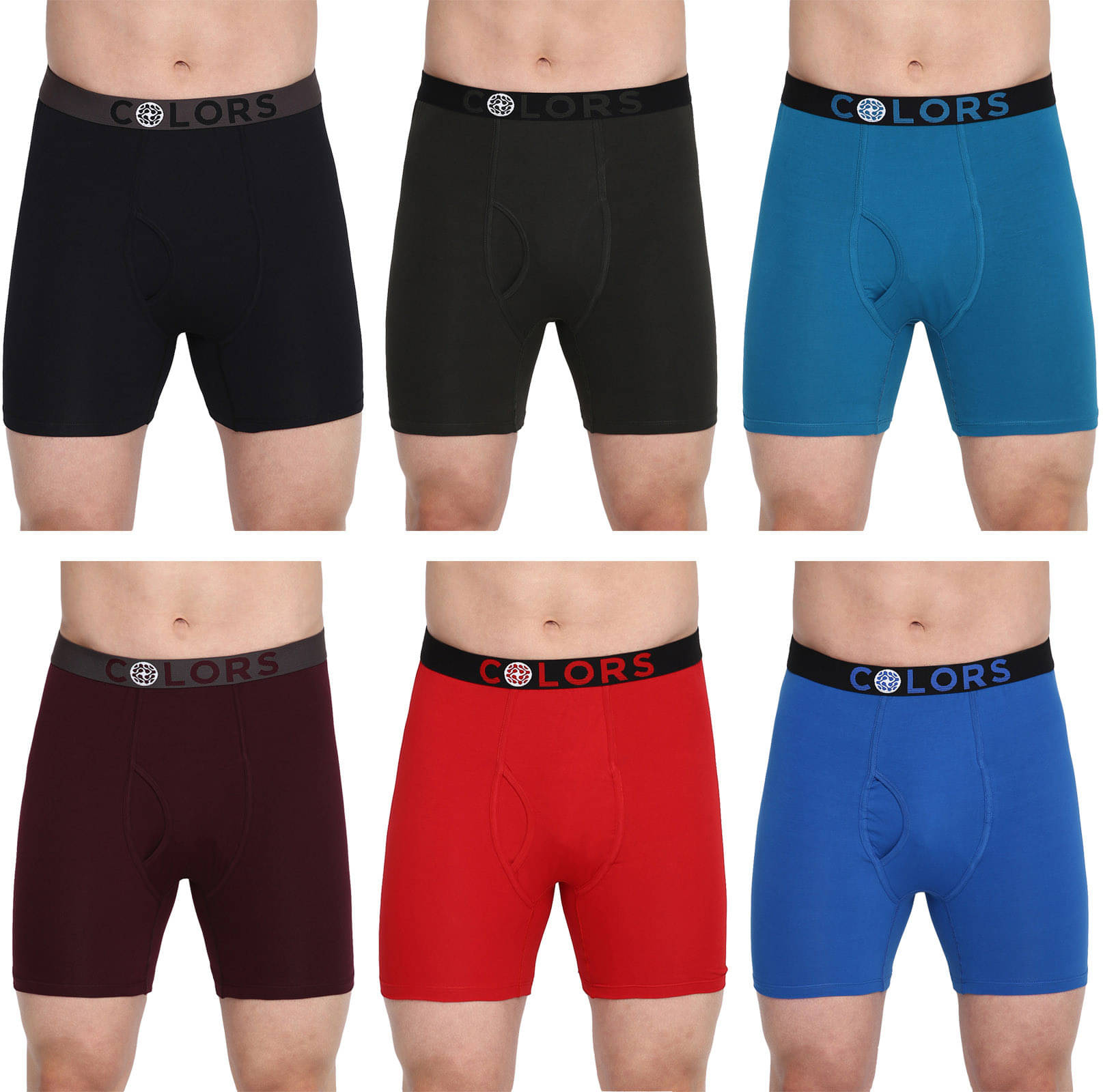     			Rupa Frontline Pack of 6 Cotton Trunks For Men's ( Multicolor )