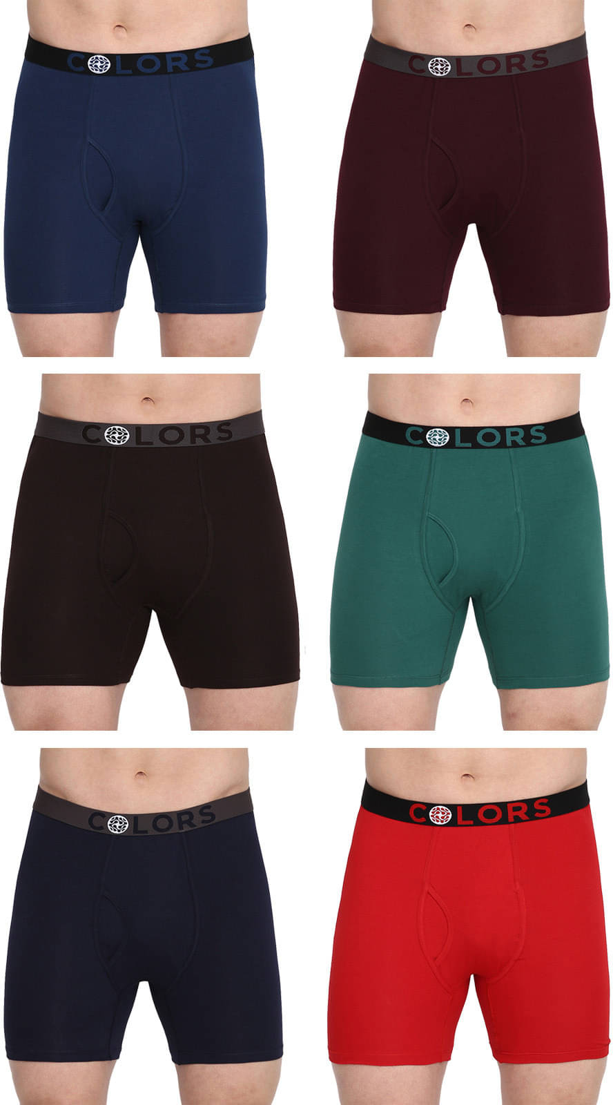     			Rupa Frontline Pack of 6 Cotton Trunks For Men's ( Multicolor )