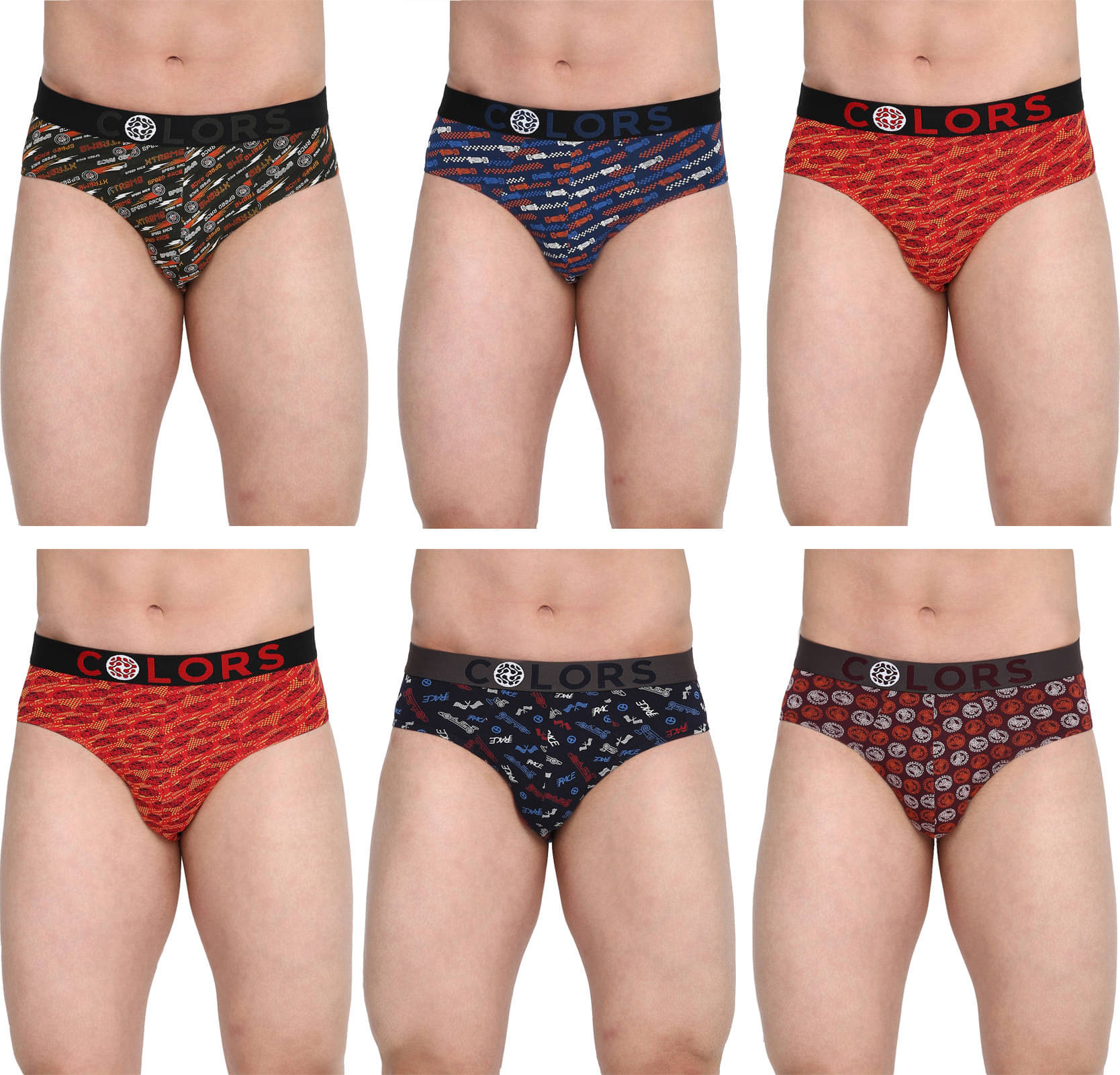 Rupa Frontline Pack of 6 Cotton Briefs For Men's ( Multicolor ) Rupa Frontline Pack of 6 Cotton Briefs For Men's ( Multicolor )