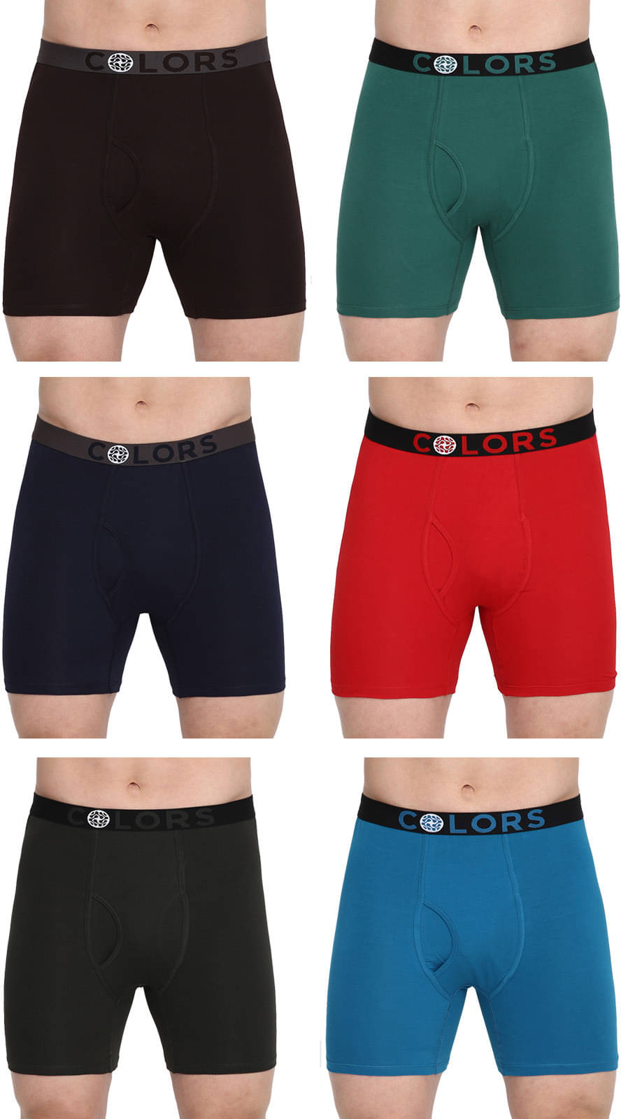 Rupa Frontline Pack of 6 Cotton Trunks For Men's ( Multicolor )     			Rupa Frontline Pack of 6 Cotton Trunks For Men's ( Multicolor )
