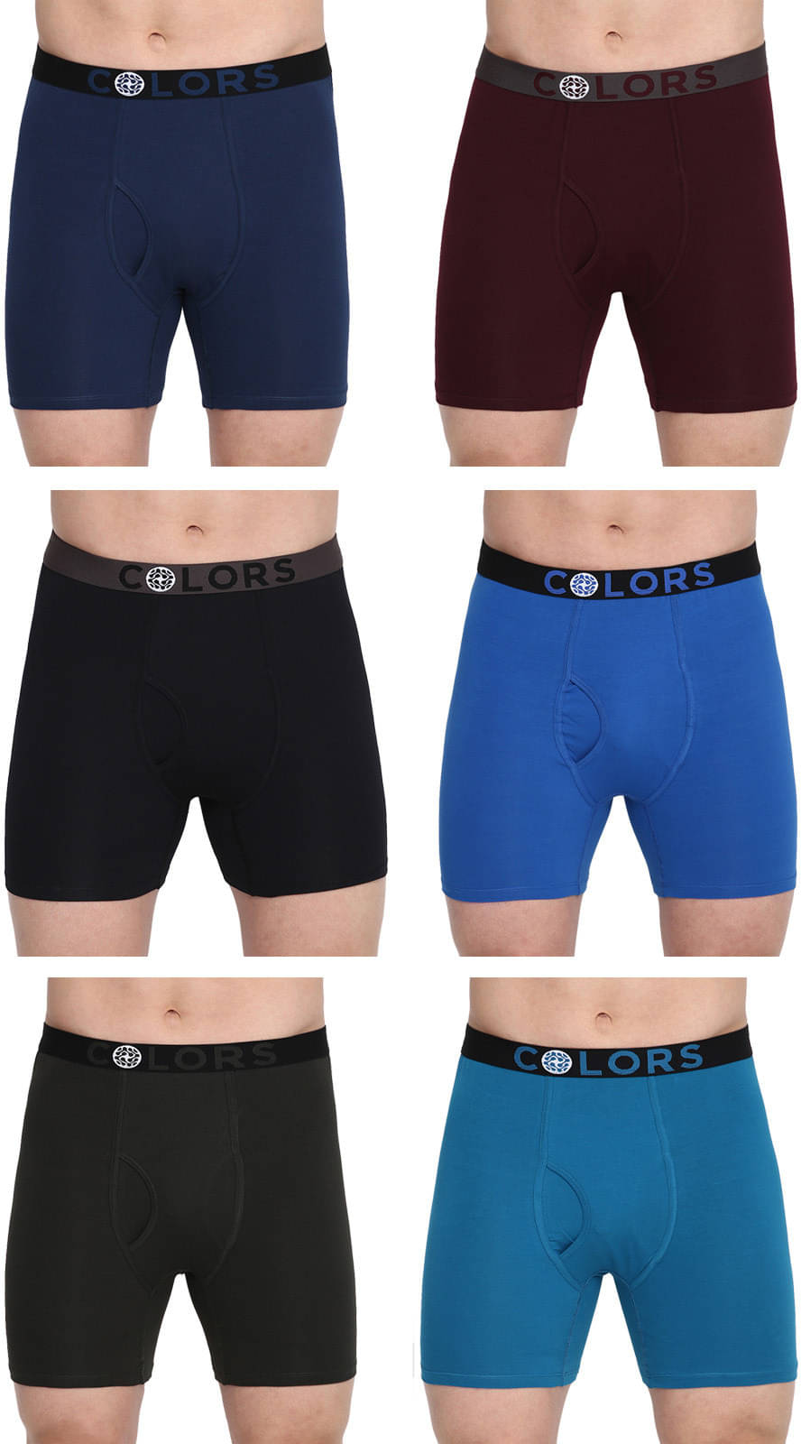     			Rupa Frontline Pack of 6 Cotton Trunks For Men's ( Multicolor )