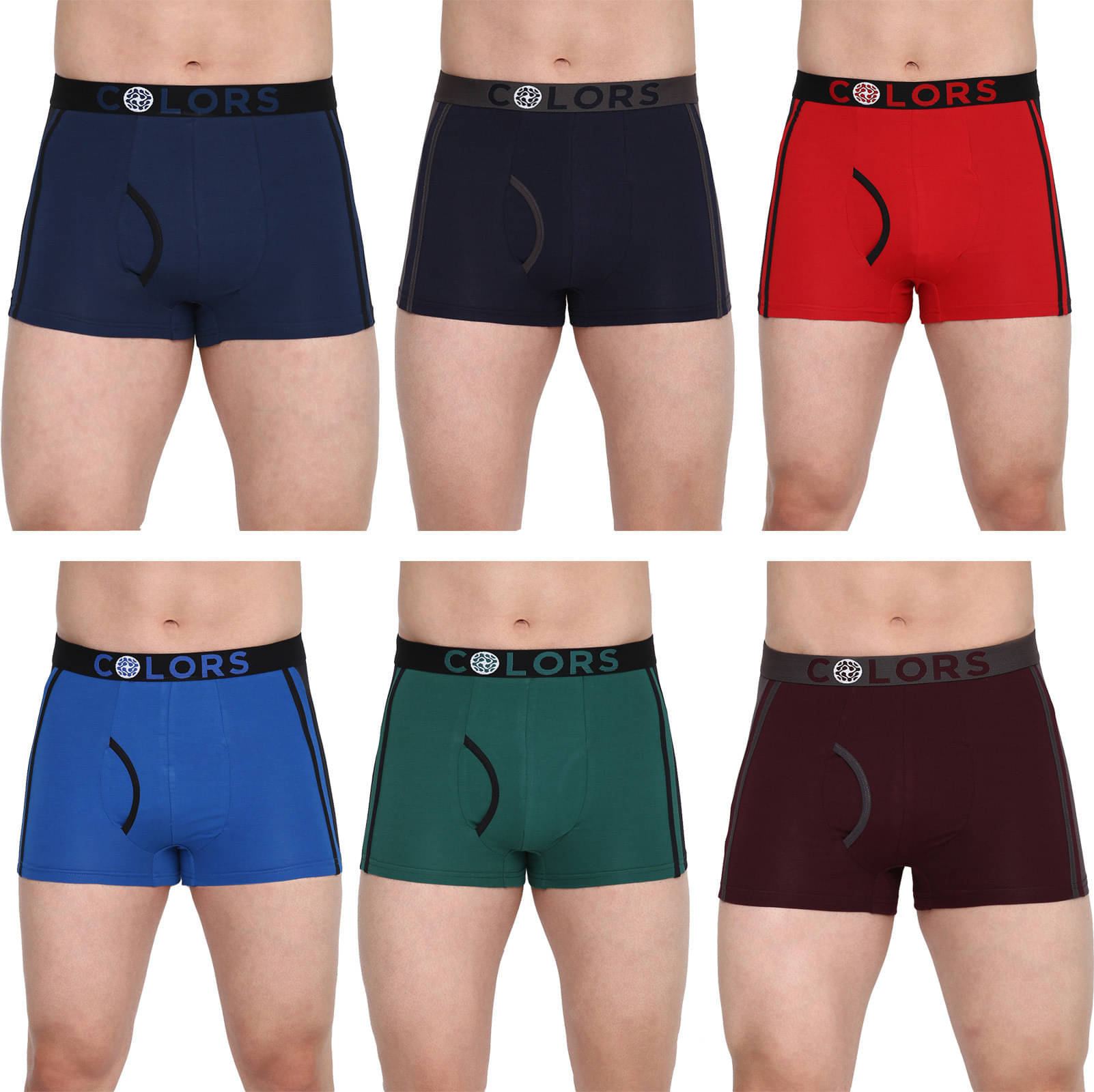 Rupa Frontline Pack of 6 Cotton Trunks For Men's ( Multicolor ) Rupa Frontline Pack of 6 Cotton Trunks For Men's ( Multicolor )