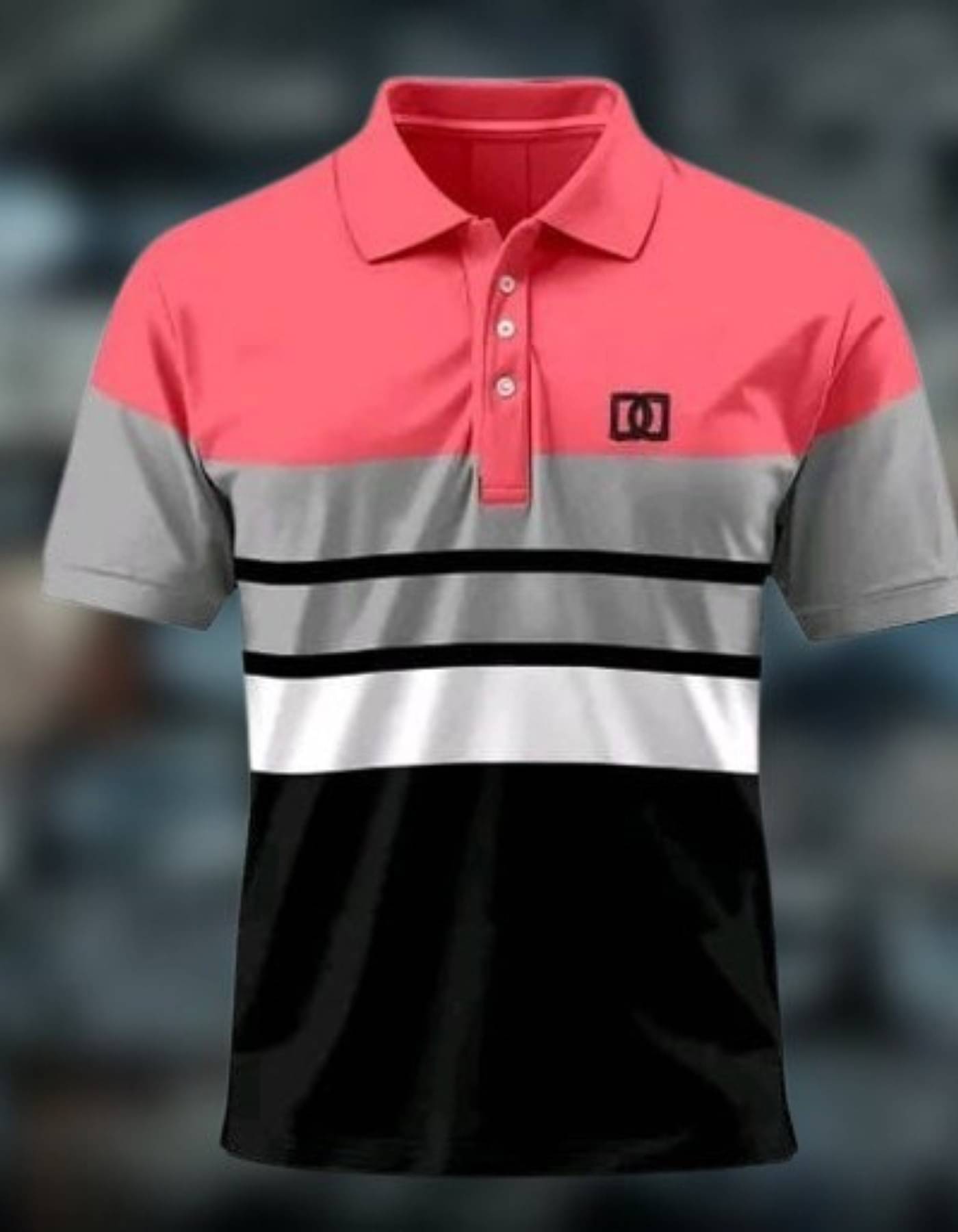     			Silver Men Cotton Blend Regular Fit Solid Polo T Shirt ( Pink )