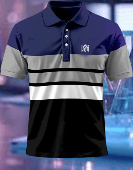     			Silver Men Cotton Blend Regular Fit Solid Polo T Shirt ( Blue )
