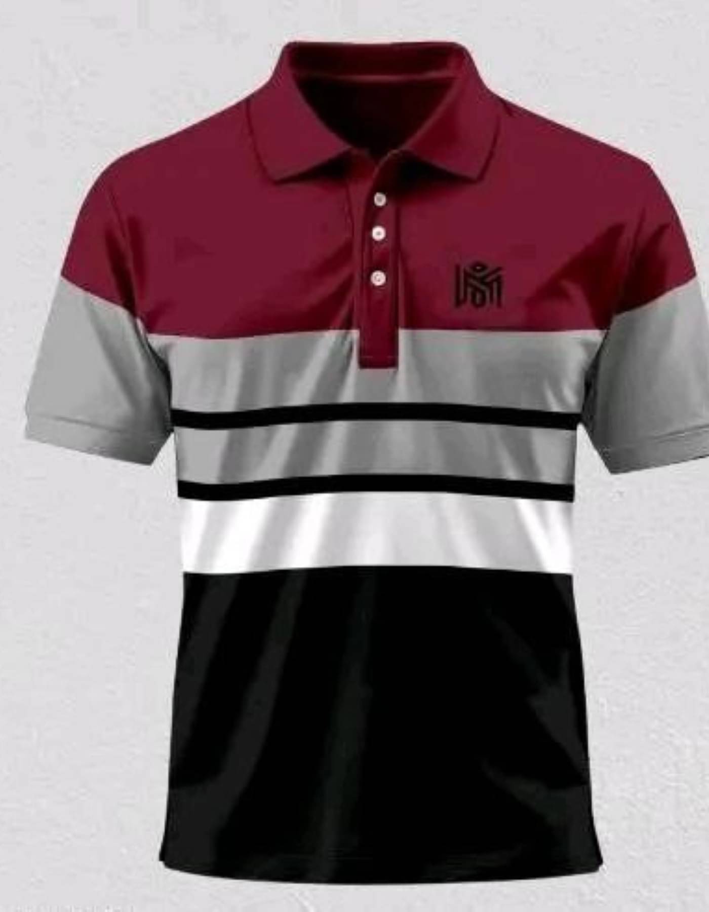     			Silver Men Cotton Blend Regular Fit Solid Polo T Shirt ( Maroon )
