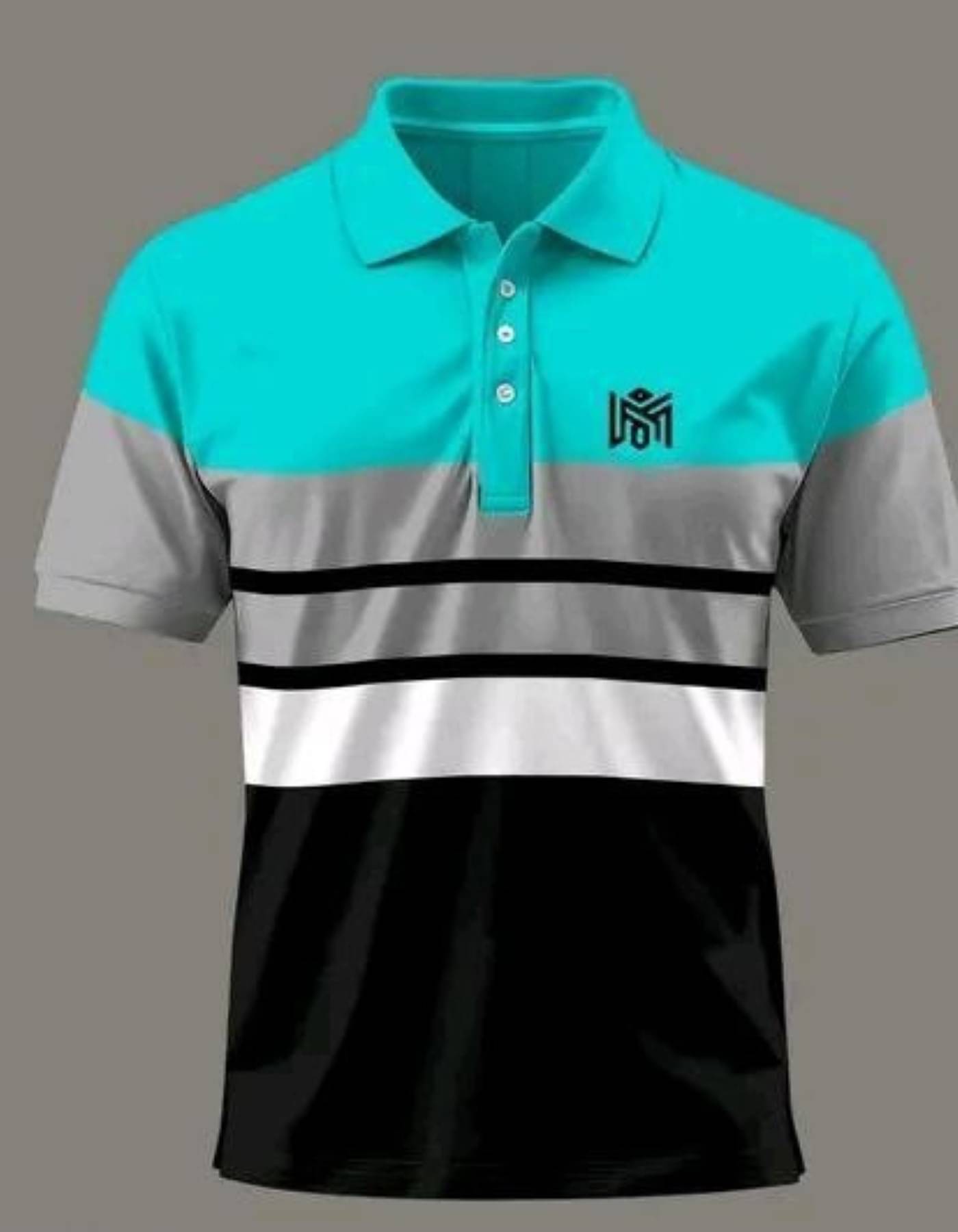     			Silver Men Cotton Blend Regular Fit Solid Polo T Shirt ( Green )