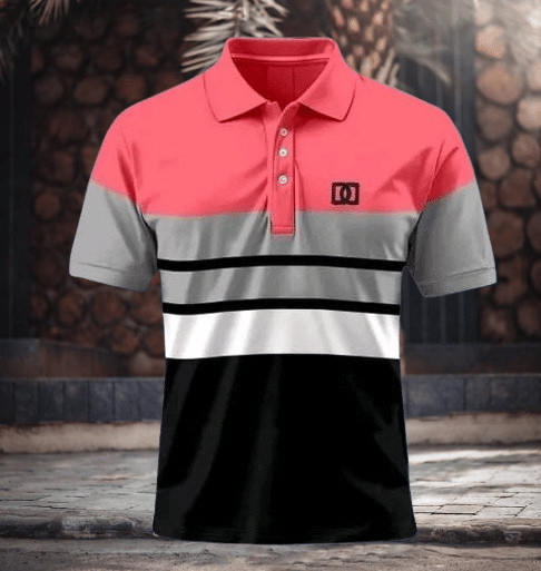Silver Men Cotton Blend Regular Fit Solid Polo T Shirt ( Pink ) Silver Men Cotton Blend Regular Fit Solid Polo T Shirt ( Pink )