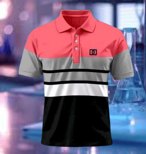     			Silver Men Cotton Blend Regular Fit Solid Polo T Shirt ( Pink )