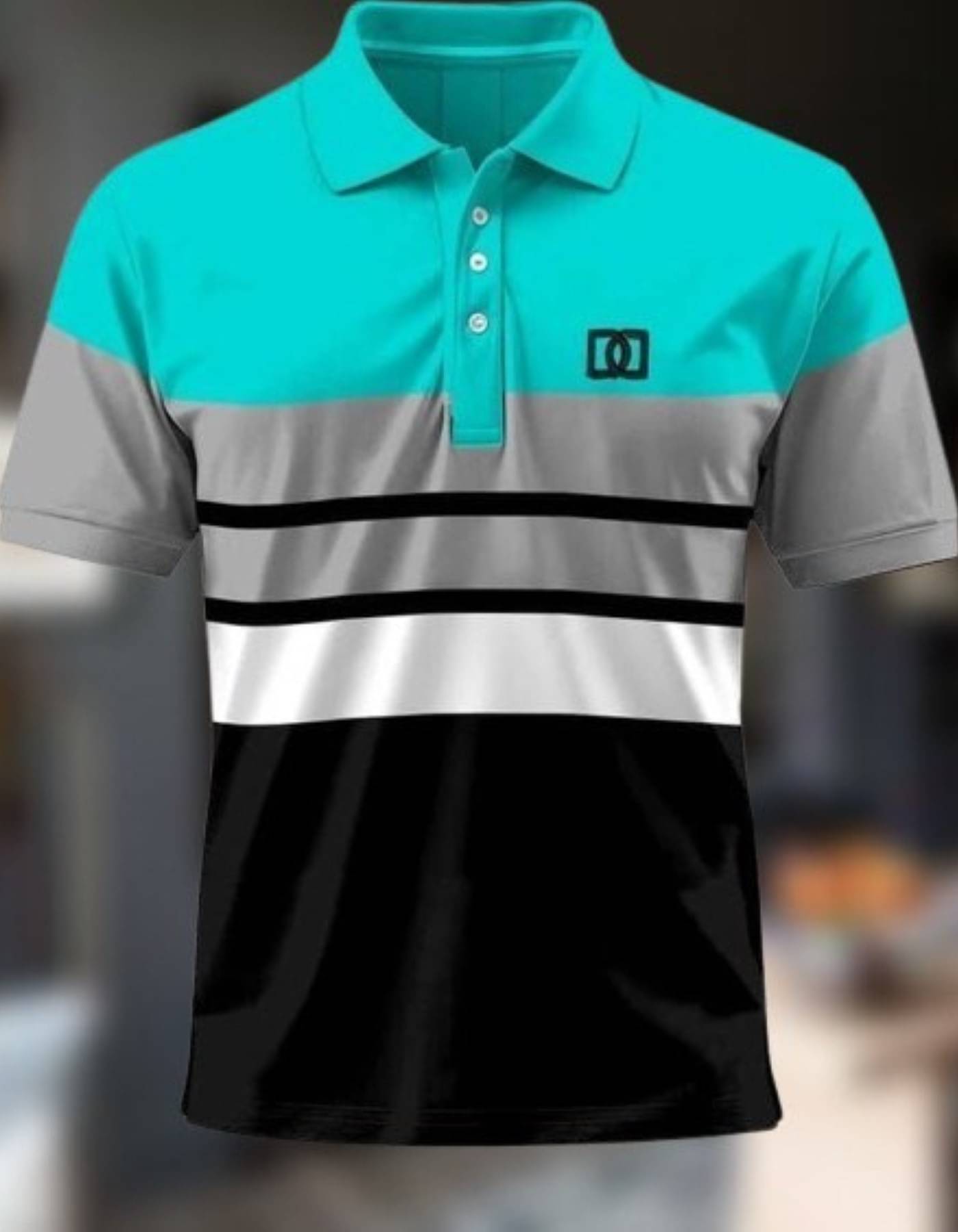     			Silver Men Cotton Blend Regular Fit Solid Polo T Shirt ( Green )