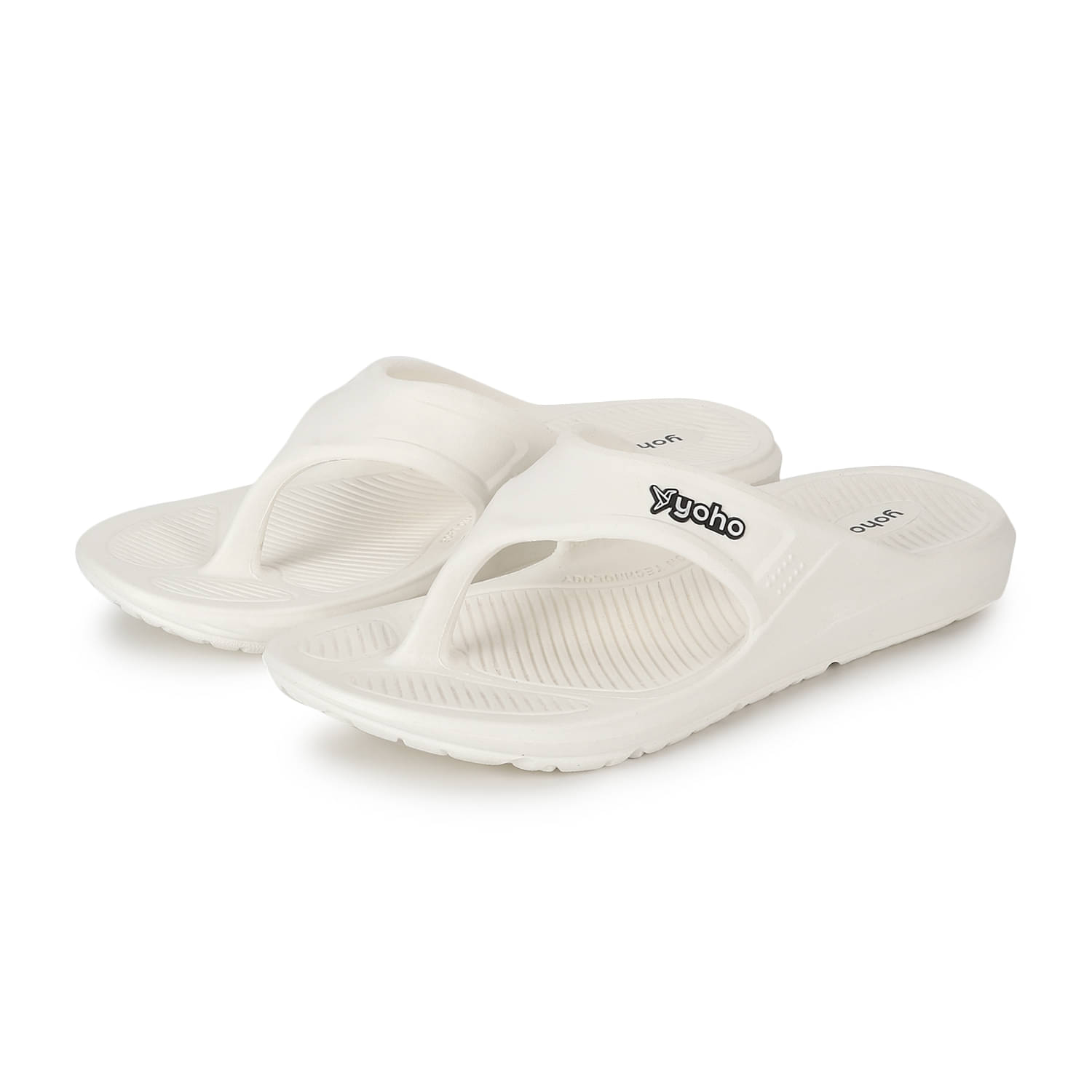     			Yoho White Men's Daily Slipper