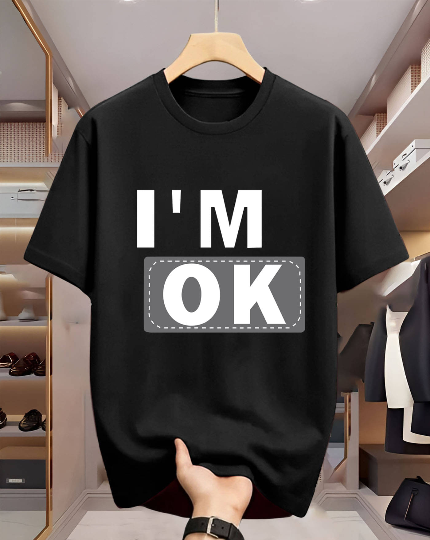     			AUSK Men Cotton Blend Oversized Fit Printed T-Shirt ( Multicolor )