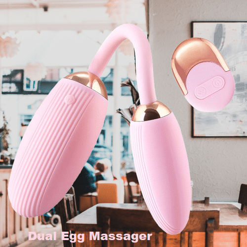 Breckelle's Dual Egg with Remote Portable Manual Massager Breckelle's Dual Egg with Remote Portable Manual Massager