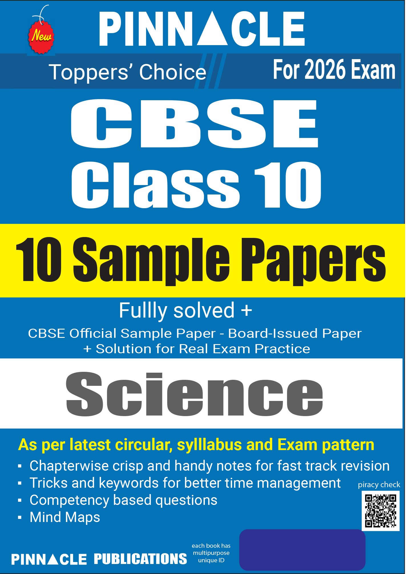 CBSE Class 10 Science – 2025 Board Solved Papers + CBSE Official Sample Paper 2025 + 10 Solved Sample Papers | For 2026 Exam CBSE Class 10 Science – 2025 Board Solved Papers + CBSE Official Sample Paper 2025 + 10 Solved Sample Papers | For 2026 Exam