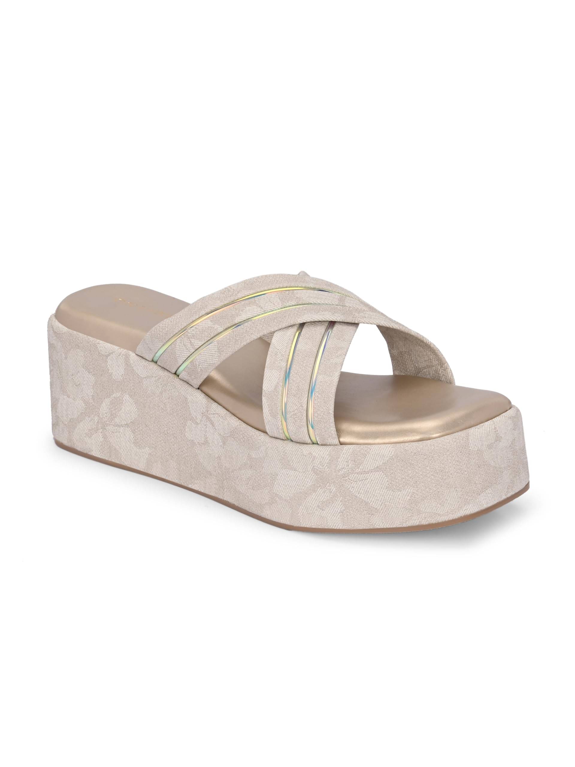     			CLOG LONDON Beige Women's Slip On Heels