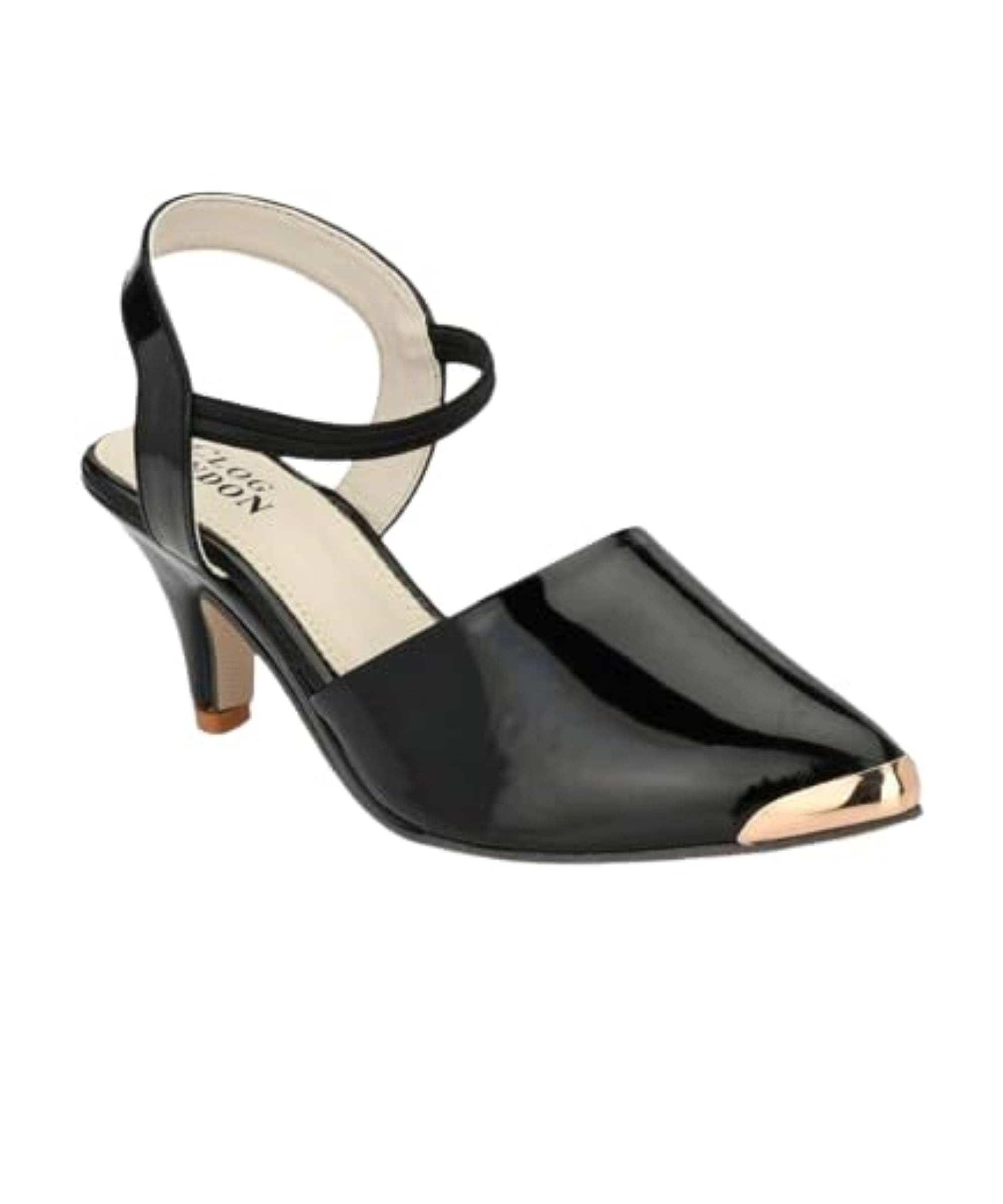 CLOG LONDON Black Women's Slip On Heels CLOG LONDON Black Women's Slip On Heels