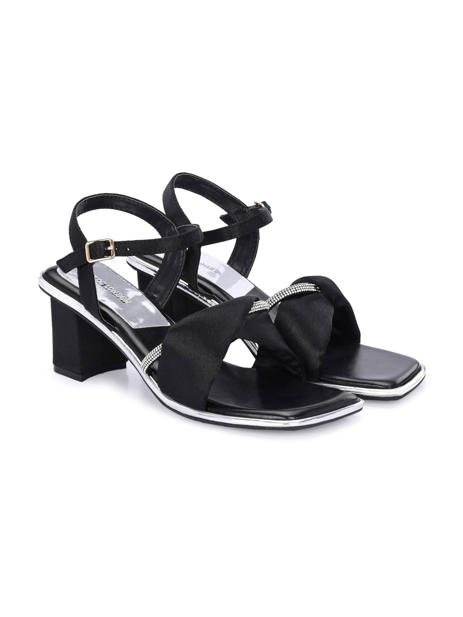 CLOG LONDON Black Women's Slip On Heels CLOG LONDON Black Women's Slip On Heels