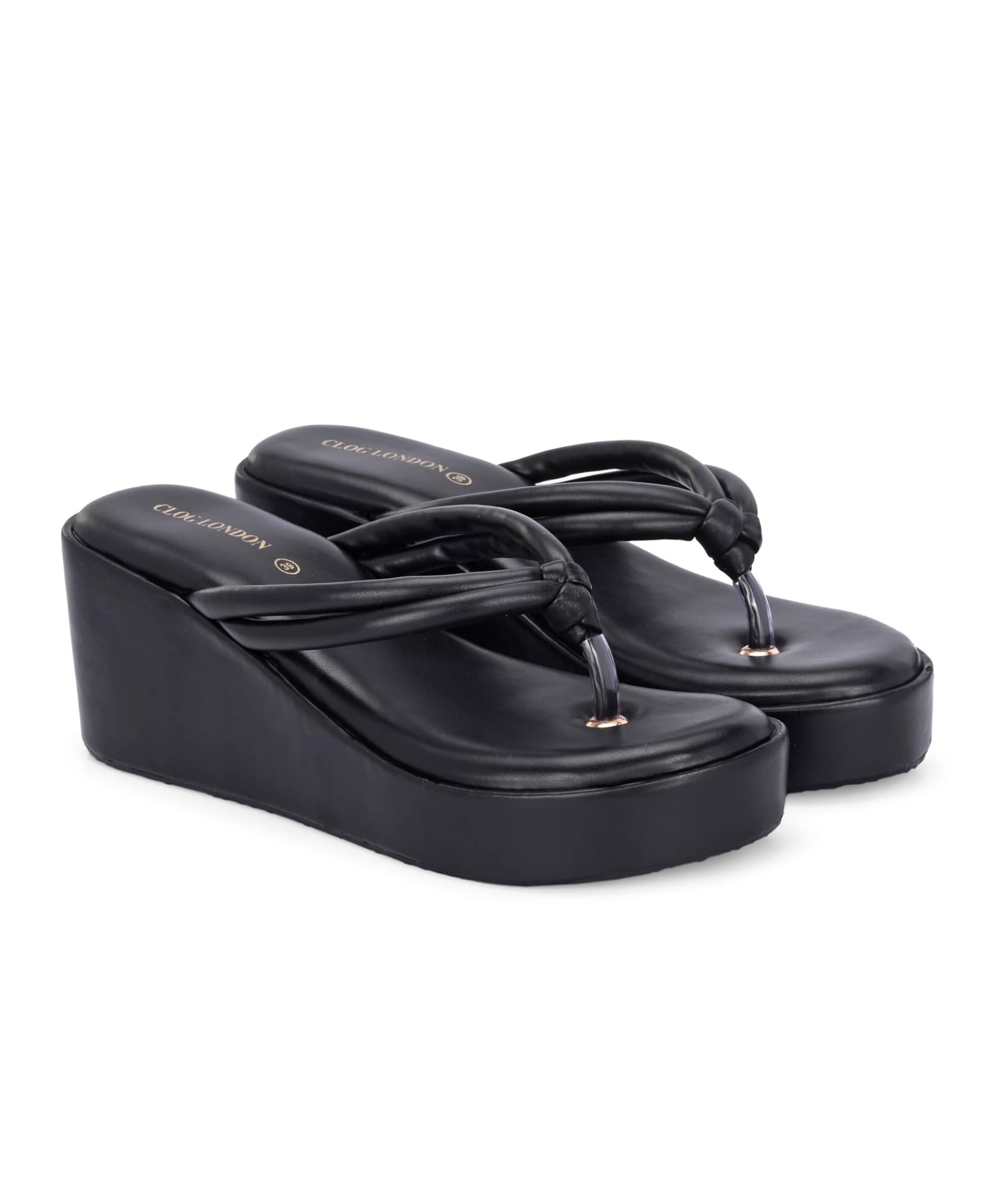     			CLOG LONDON Black Women's Slip On Heels