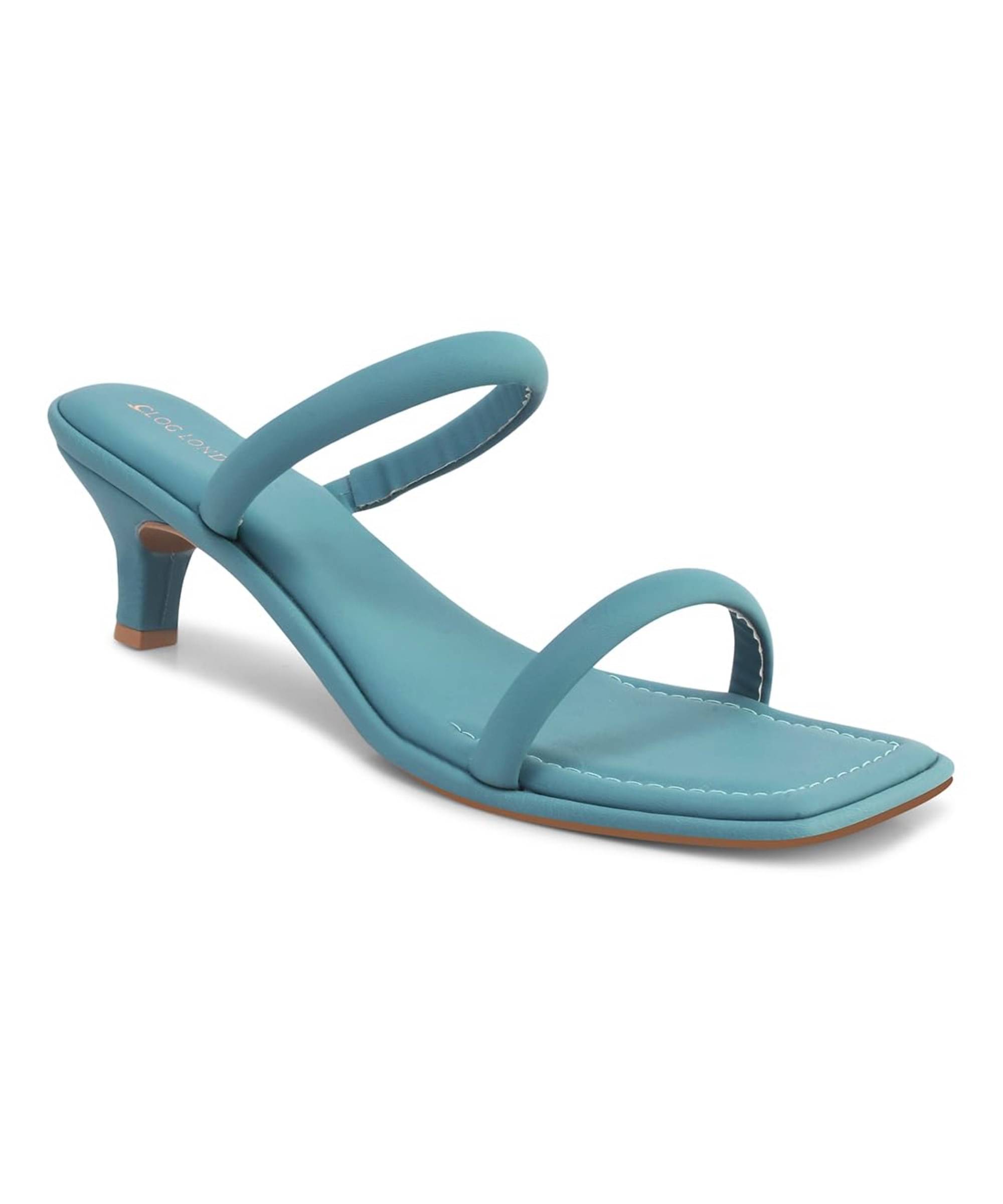 CLOG LONDON Blue Women's Slip On Heels     			CLOG LONDON Blue Women's Slip On Heels