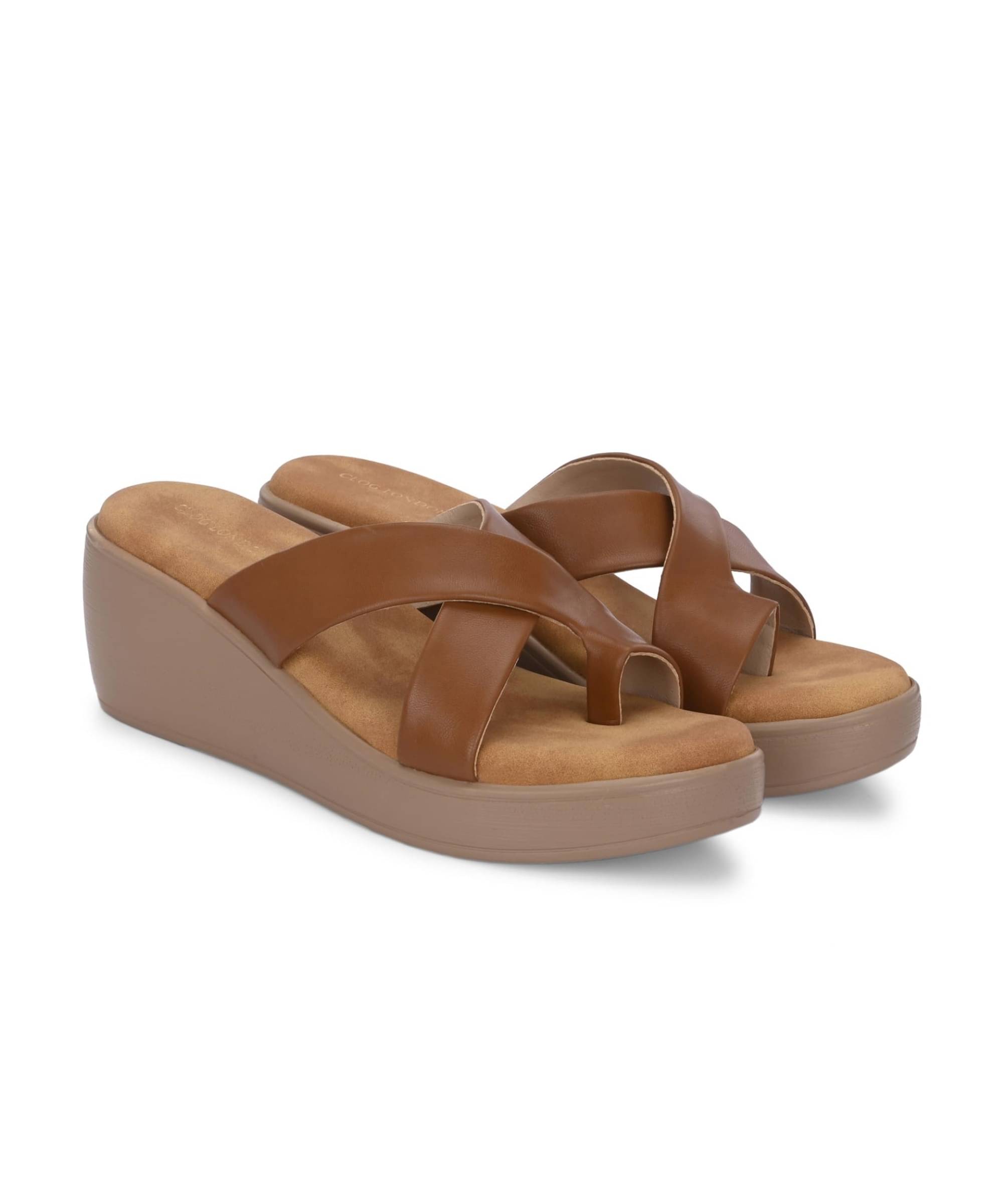     			CLOG LONDON Brown Women's Slip On Heels