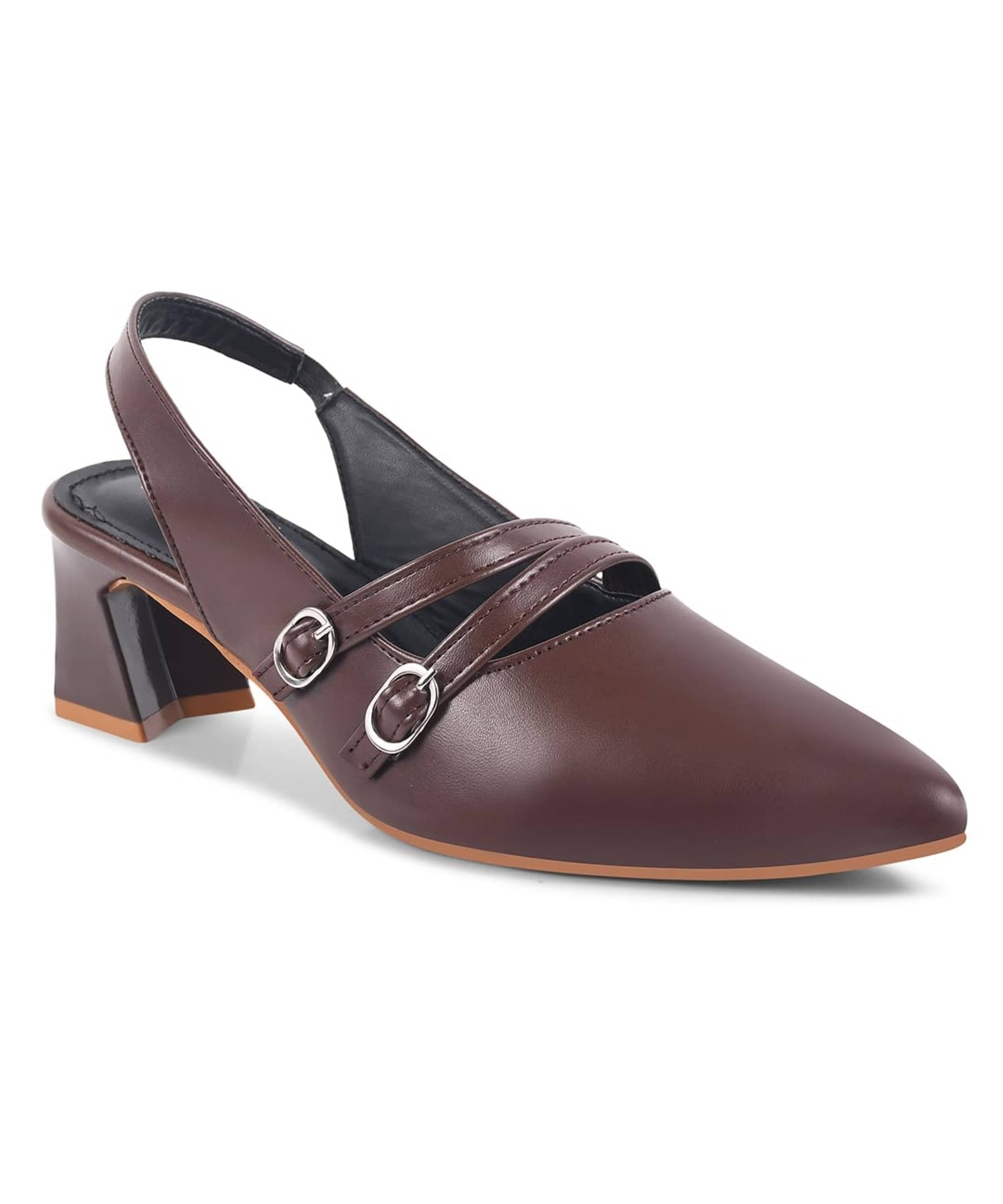 CLOG LONDON Brown Women's Pumps Heels     			CLOG LONDON Brown Women's Pumps Heels