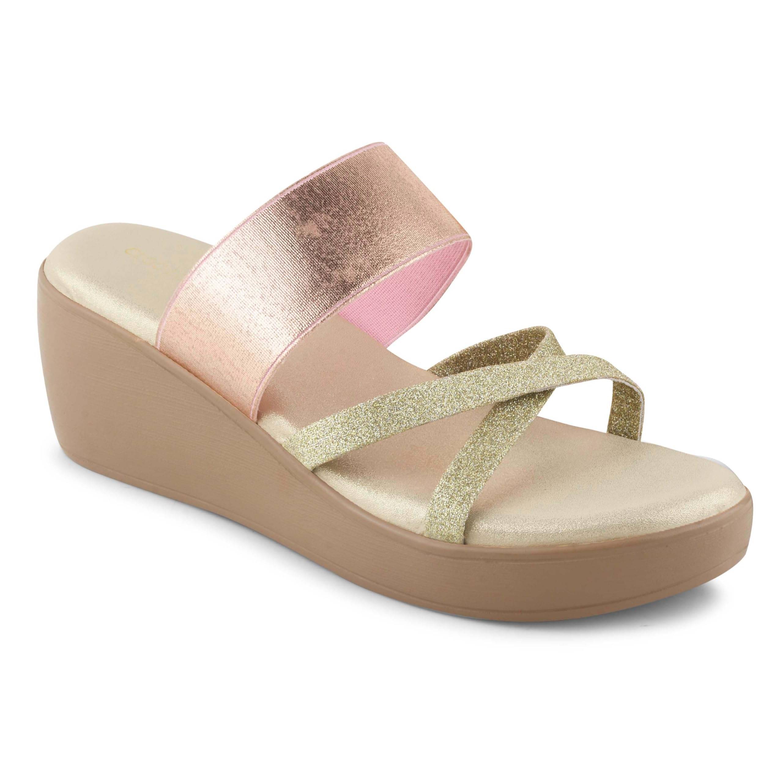    			CLOG LONDON Gold Women's Slip On Heels