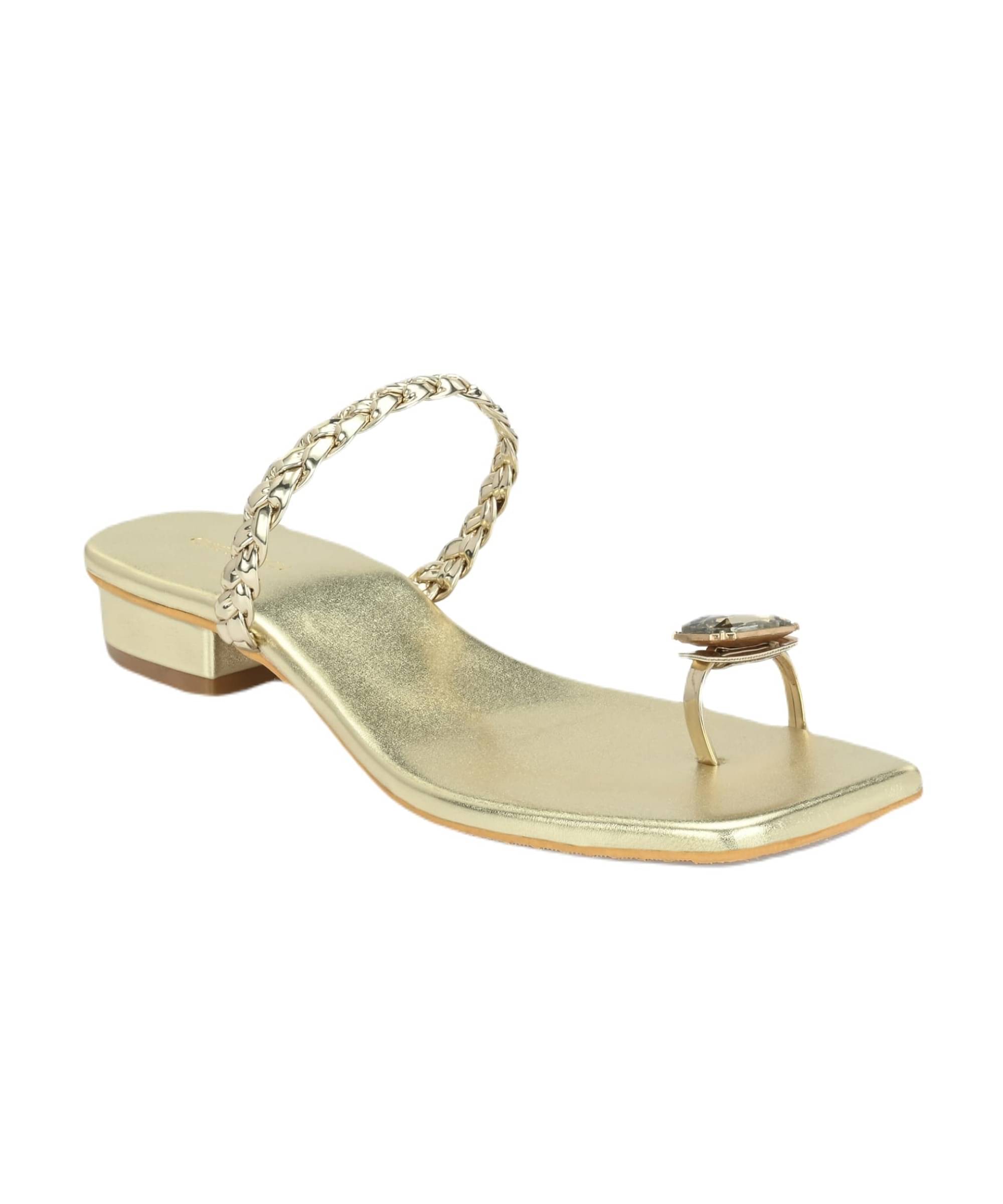     			CLOG LONDON Gold Women's Slip On Heels