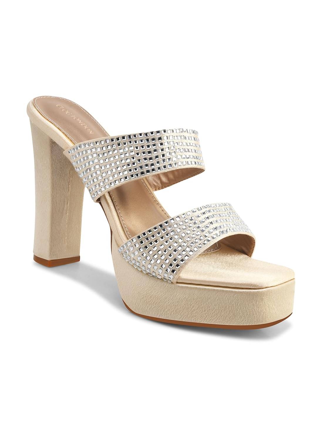     			CLOG LONDON Gold Women's Slip On Heels