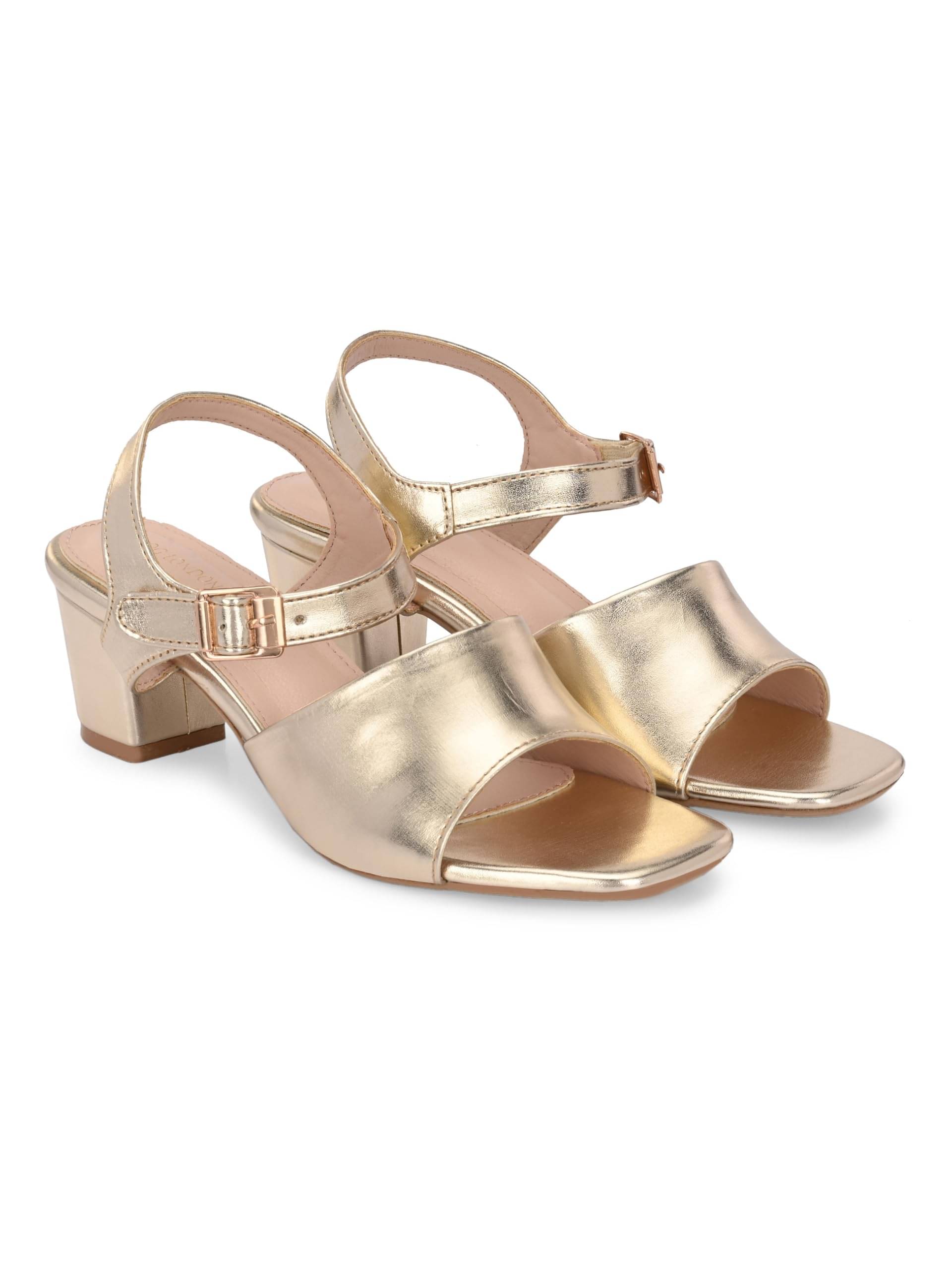 CLOG LONDON Gold Women's Slip On Heels CLOG LONDON Gold Women's Slip On Heels