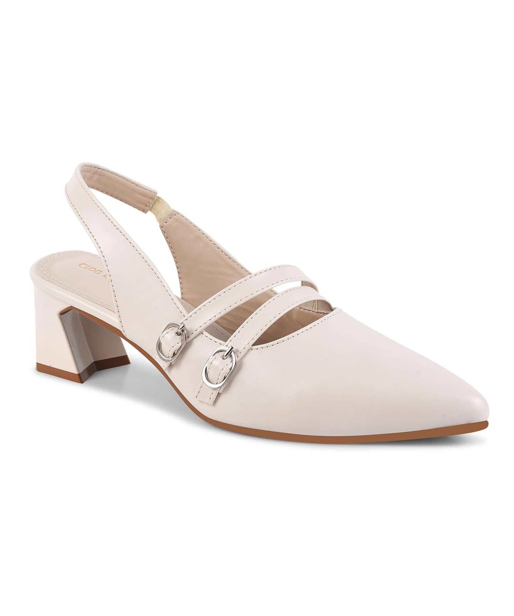 CLOG LONDON Off White Women's Pumps Heels CLOG LONDON Off White Women's Pumps Heels