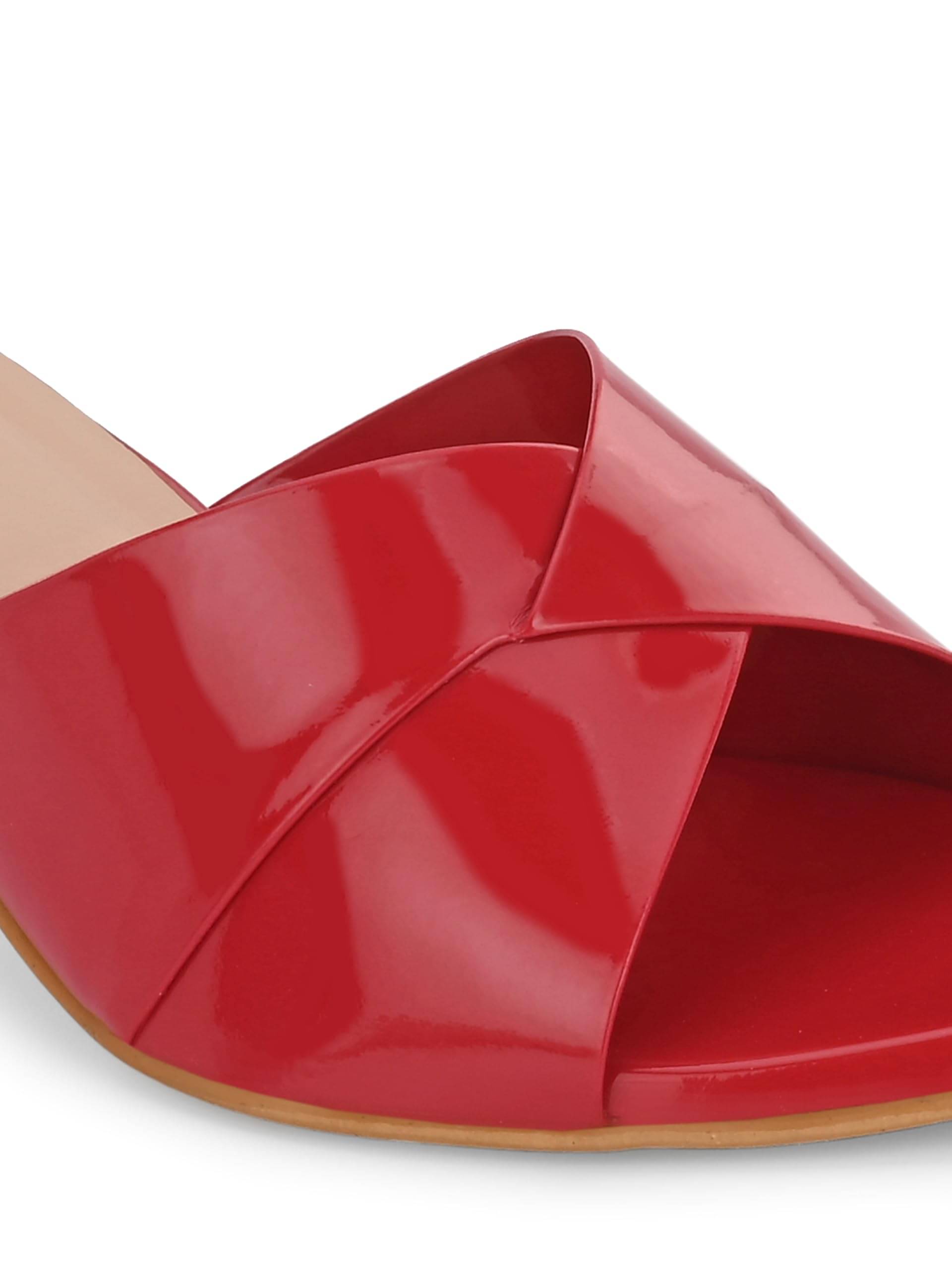     			CLOG LONDON Red Women's Slip On Heels