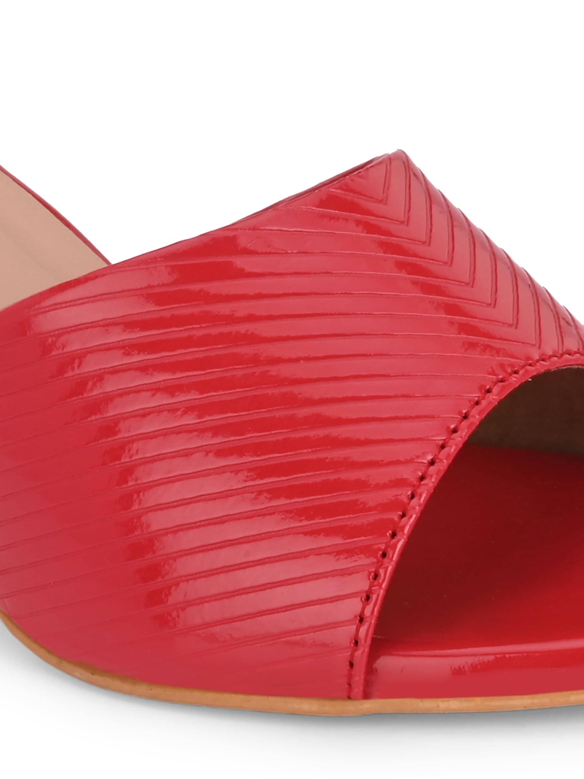 CLOG LONDON Red Women's Slip On Heels CLOG LONDON Red Women's Slip On Heels