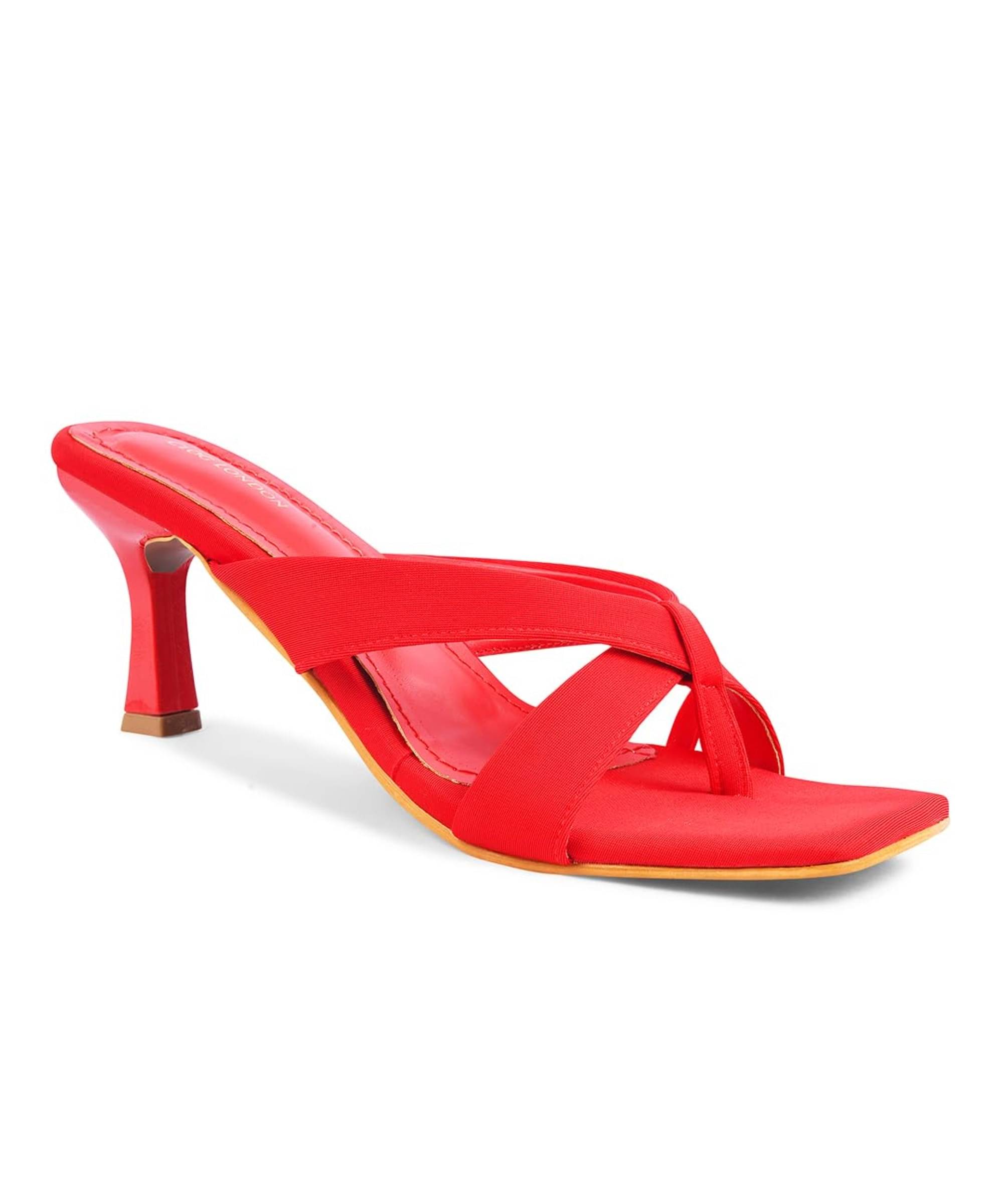 CLOG LONDON Red Women's Slip On Heels CLOG LONDON Red Women's Slip On Heels