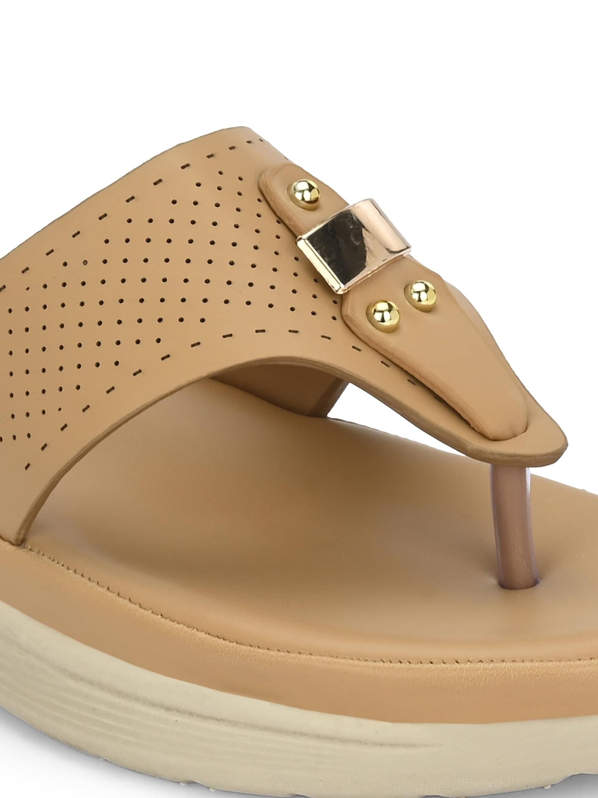 CLOG LONDON Tan Women's Slip On Heels CLOG LONDON Tan Women's Slip On Heels