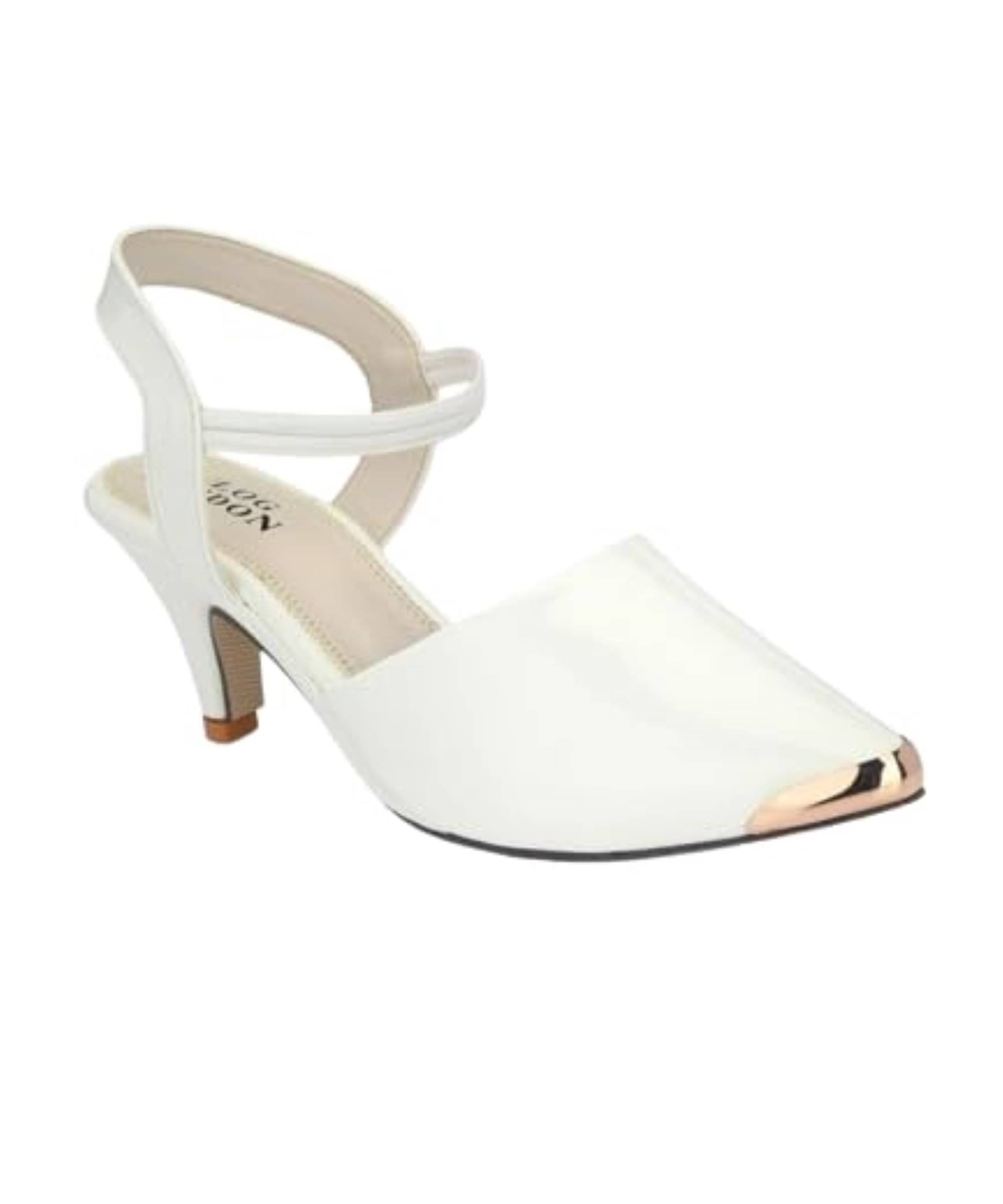     			CLOG LONDON White Women's Slip On Heels