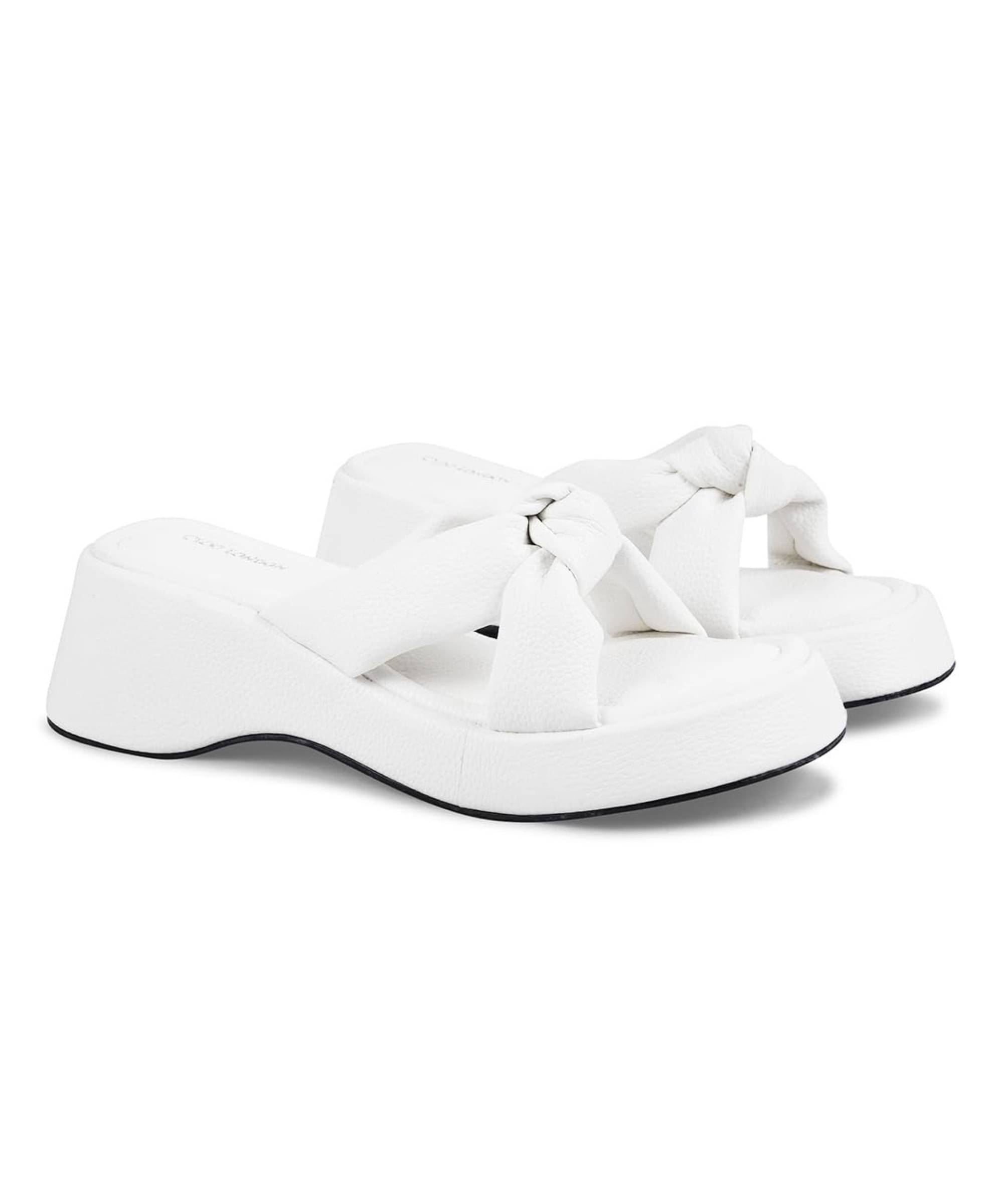 CLOG LONDON White Women's Slip On Heels CLOG LONDON White Women's Slip On Heels