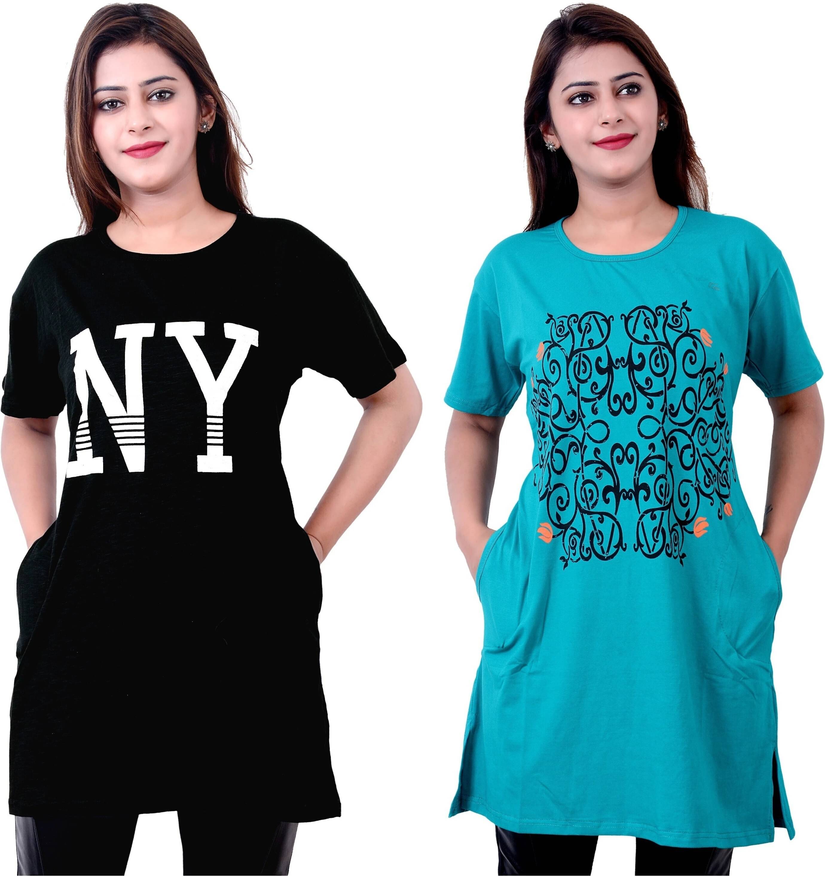 Ddaspration Women's Cotton Blend Regular Top ( Multicolor ) Ddaspration Women's Cotton Blend Regular Top ( Multicolor )