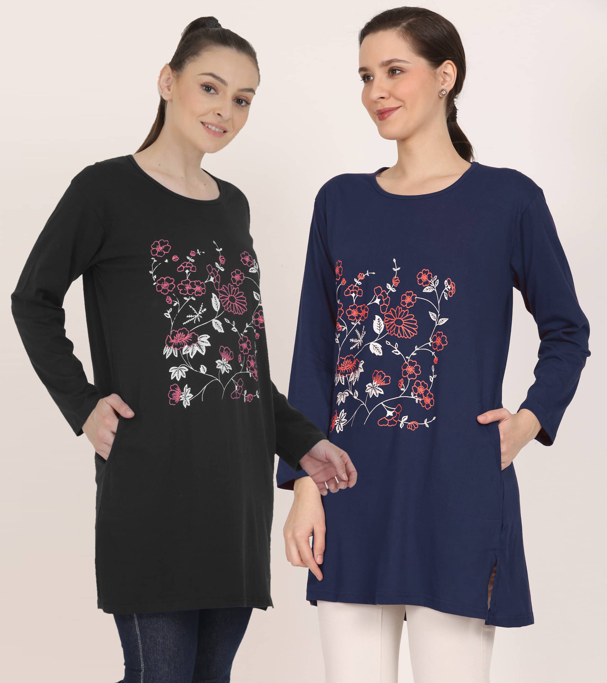 Ddaspration Women's Cotton Blend Regular Top ( Multicolor ) Ddaspration Women's Cotton Blend Regular Top ( Multicolor )
